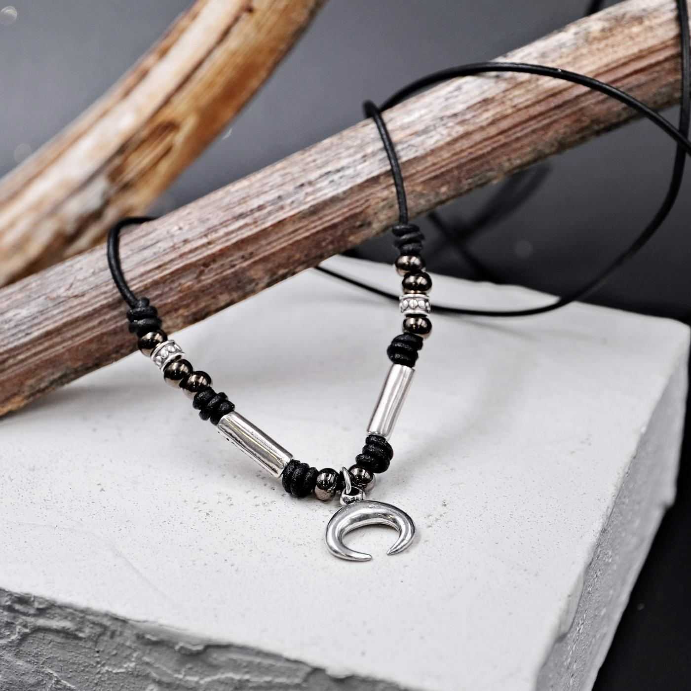 Men's necklace Silver Horn — Necklaces from Toolittle — additional view 2