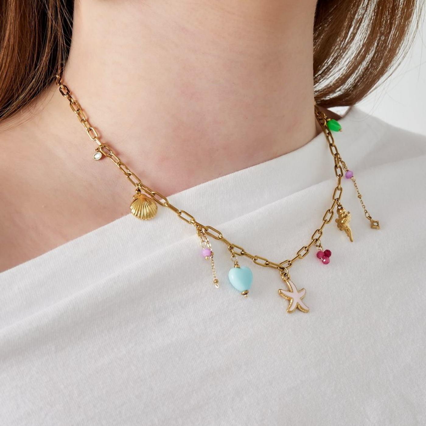 Stones Inox Chain Necklace — Necklaces from Toolittle — additional view 5