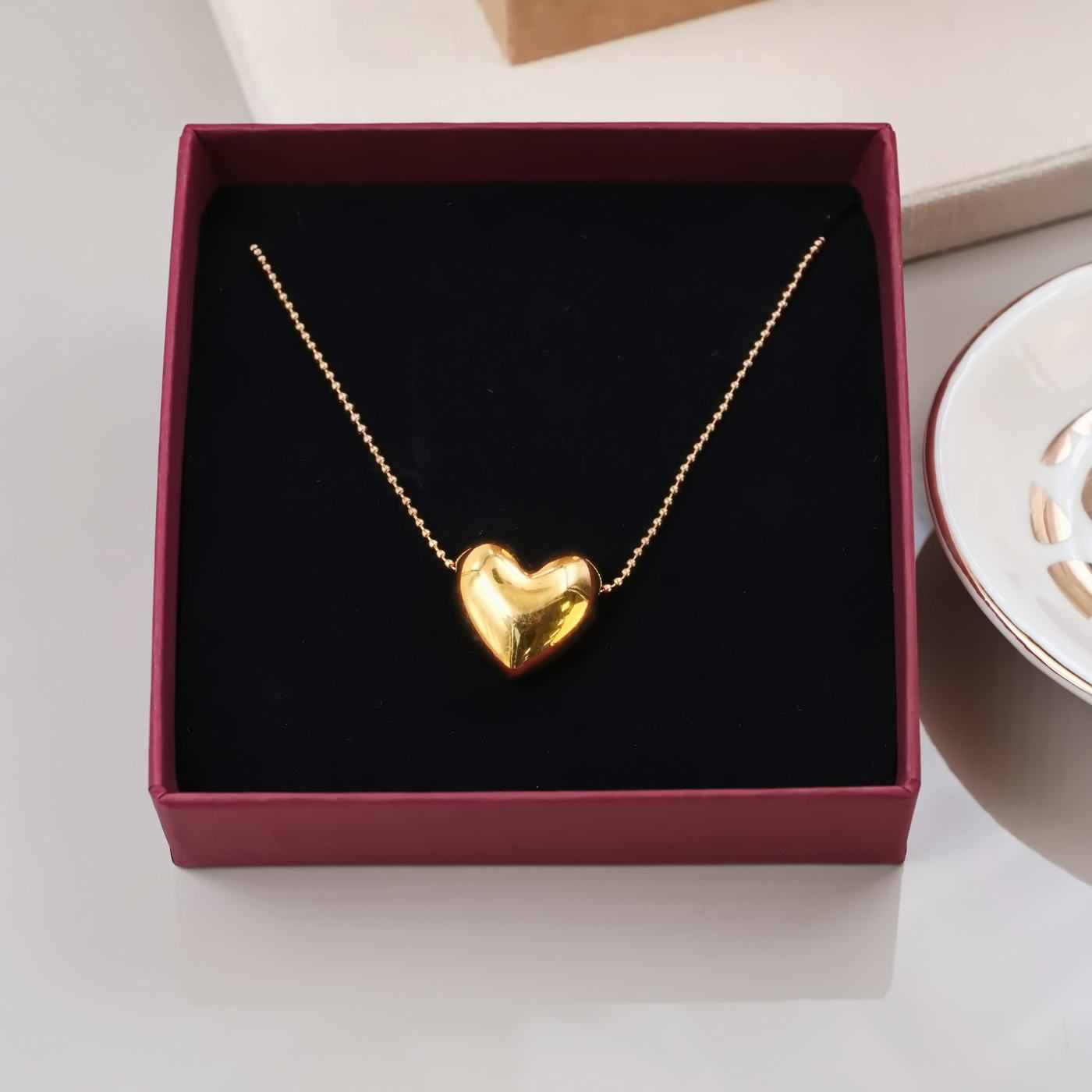 Gold-plated Heart Necklace — Necklaces from Toolittle — additional view 2