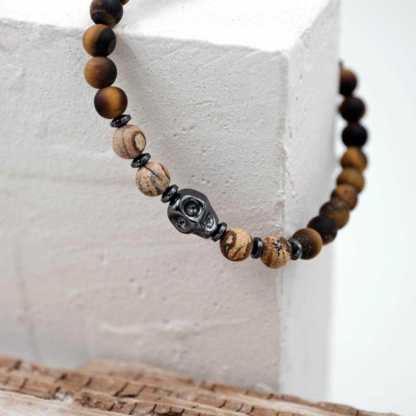 Bracelet for men with semiprecious beads — Bracelets from Toolittle — additional view 3