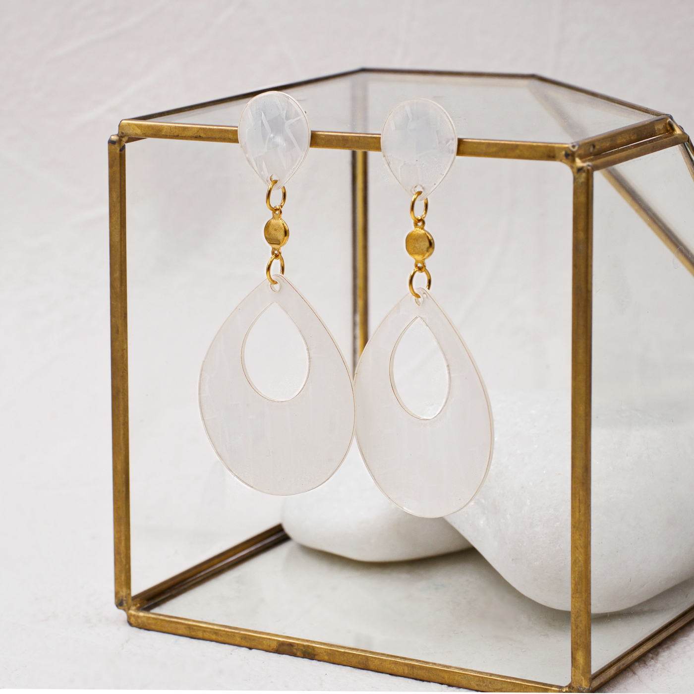Plexiglass Drop Earrings | Color Option — Earrings from Toolittle — additional view 5