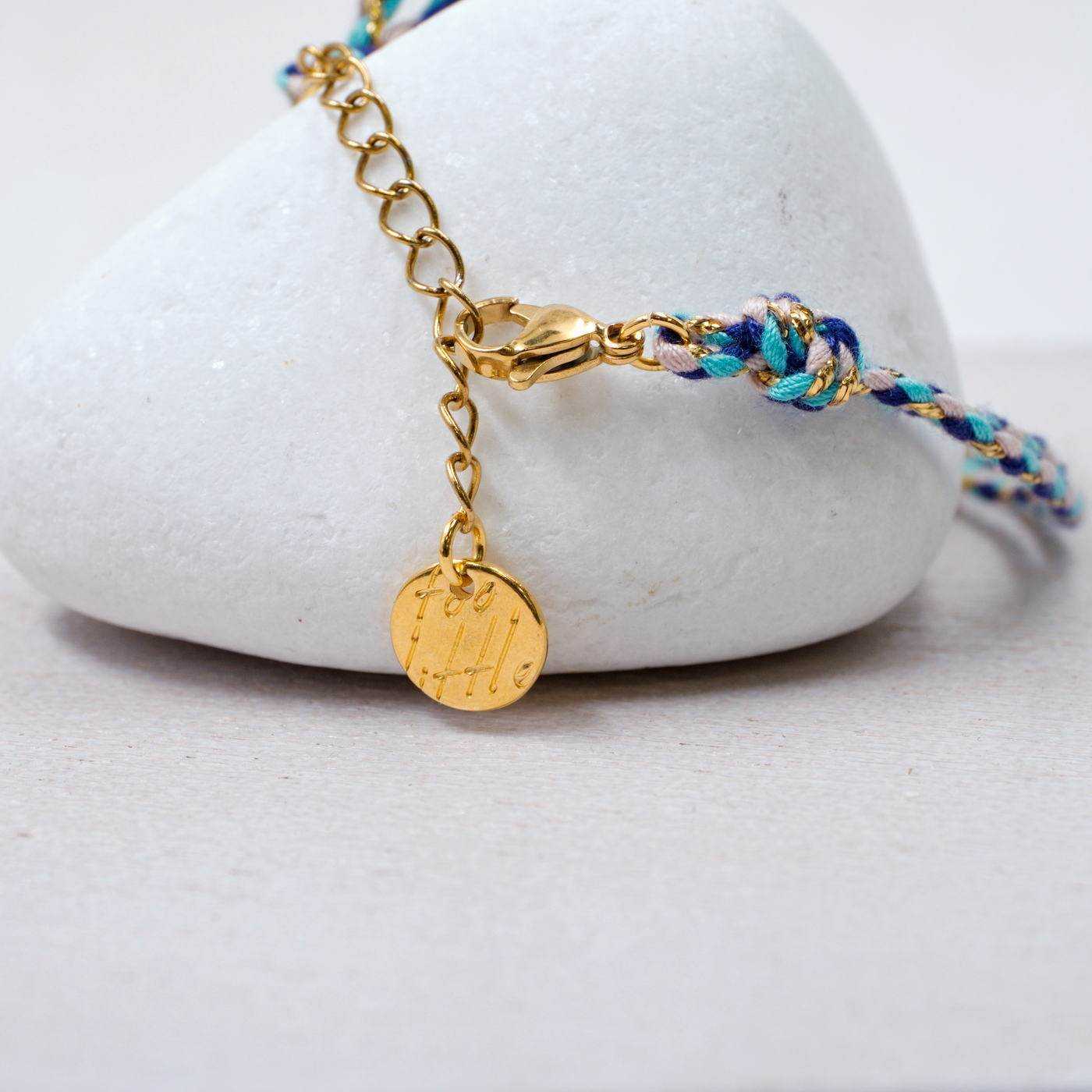 Golden Thread Bracelet with Evil Eye — Bracelets from Toolittle — additional view 2