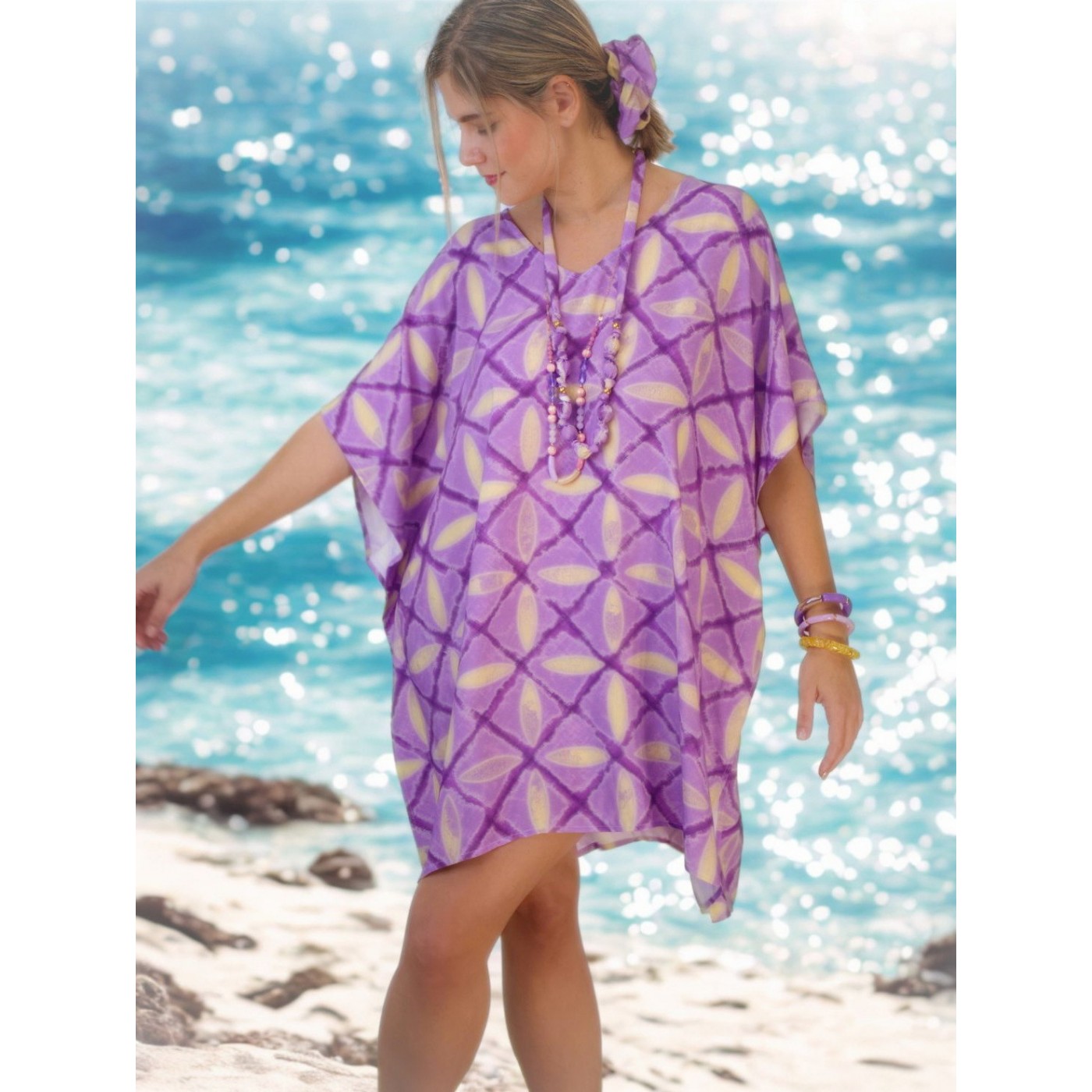 KOKKOSAMMOU Short caftan Corfu — Dresses from Toolittle — additional view 2