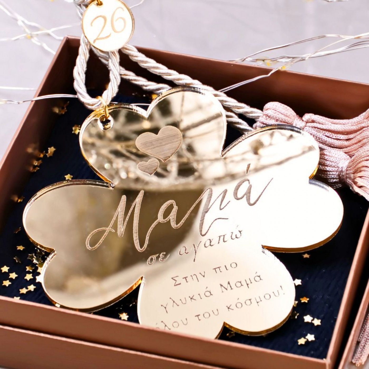 2026 Golden Four-Leaf Clover Lucky Charm - Grandma — Pendants & charms from Toolittle — additional view 3