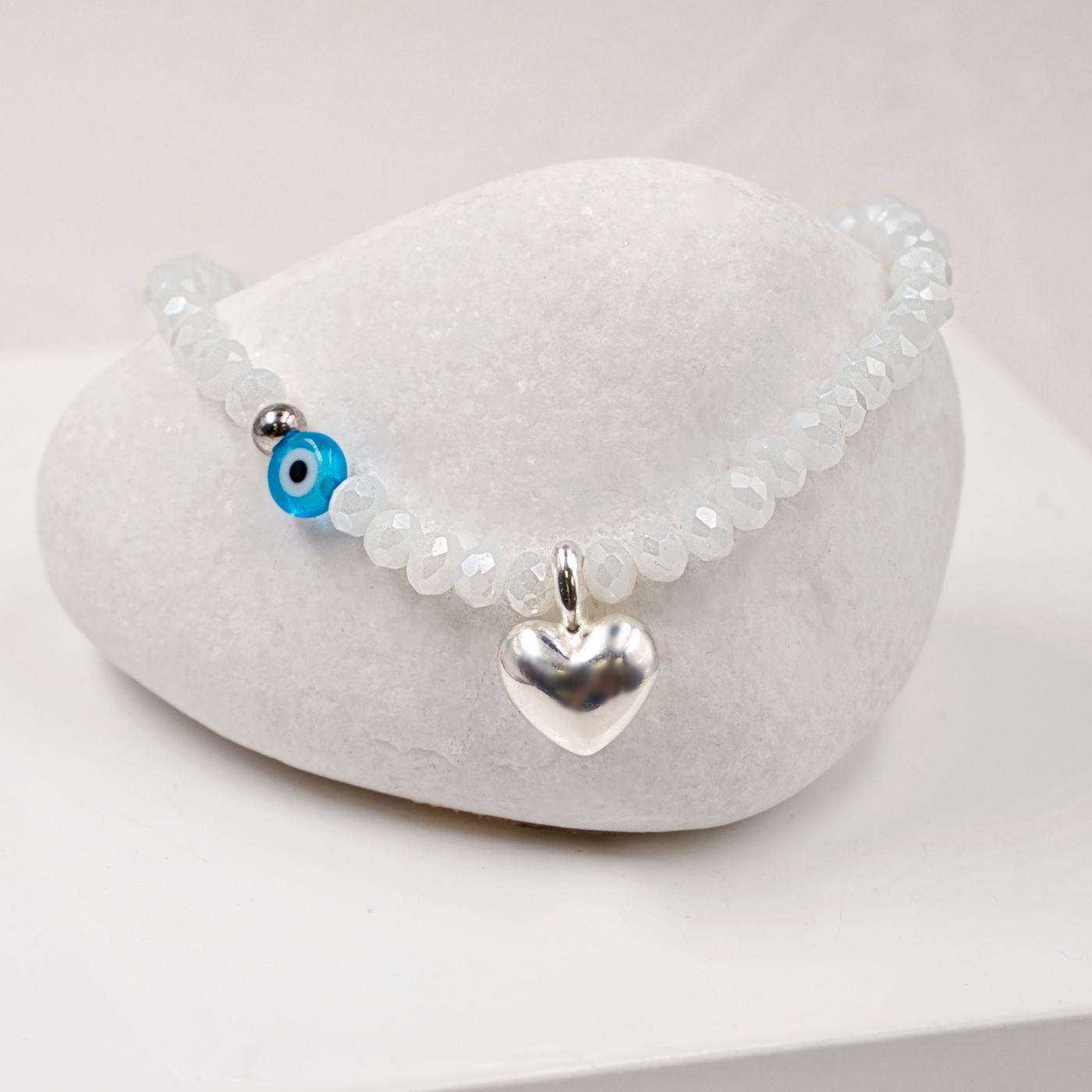 Crystal bracelet with little heart — Bracelets from Toolittle — additional view 2
