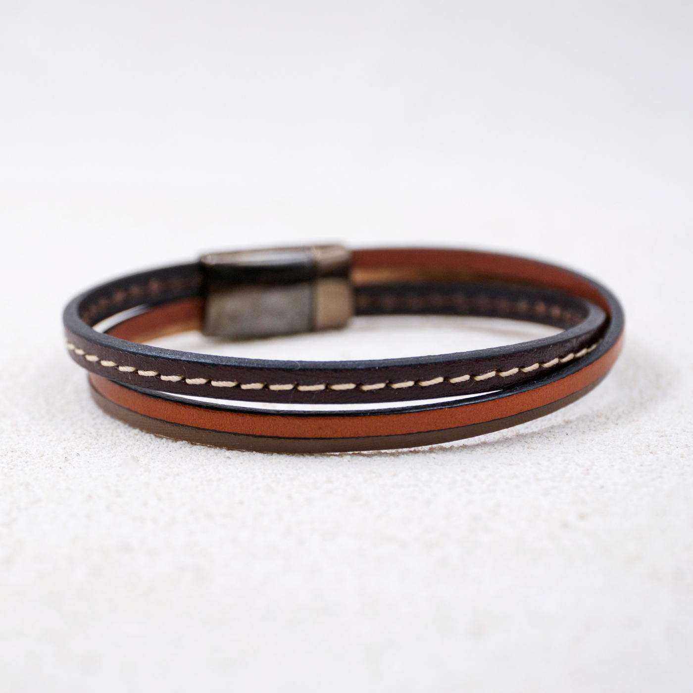 Triple Line Men's Bracelet — Bracelets from Toolittle — additional view 2