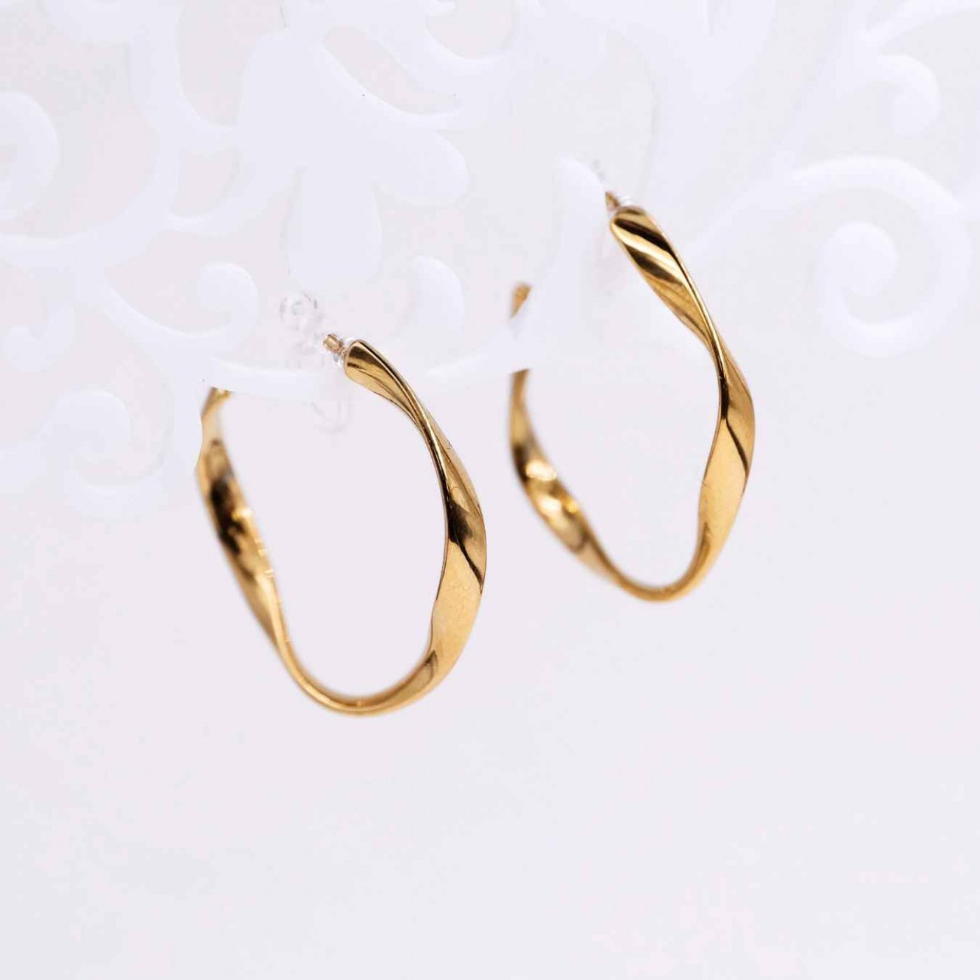 Clip on Hoop Earrings | Stainless Steel — Earrings from Toolittle — additional view 4