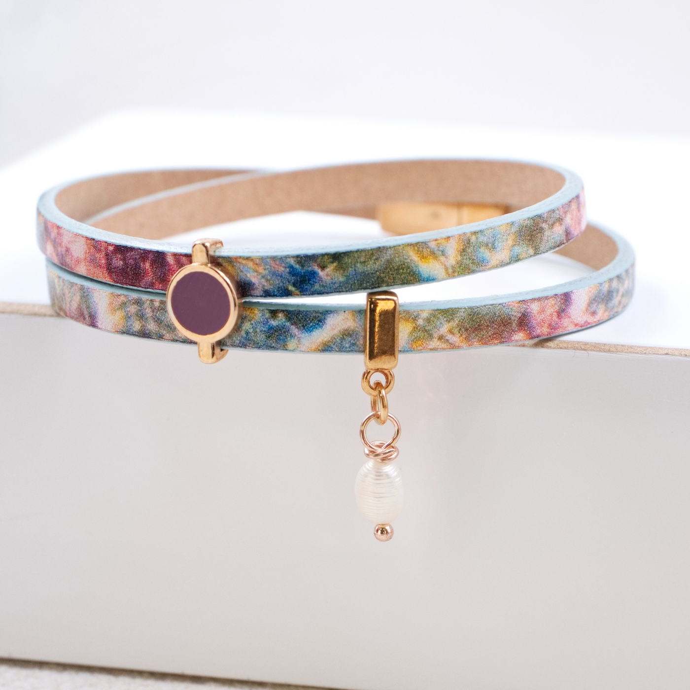 Double-wrapped Leather Bracelet — Bracelets from Toolittle — additional view 2