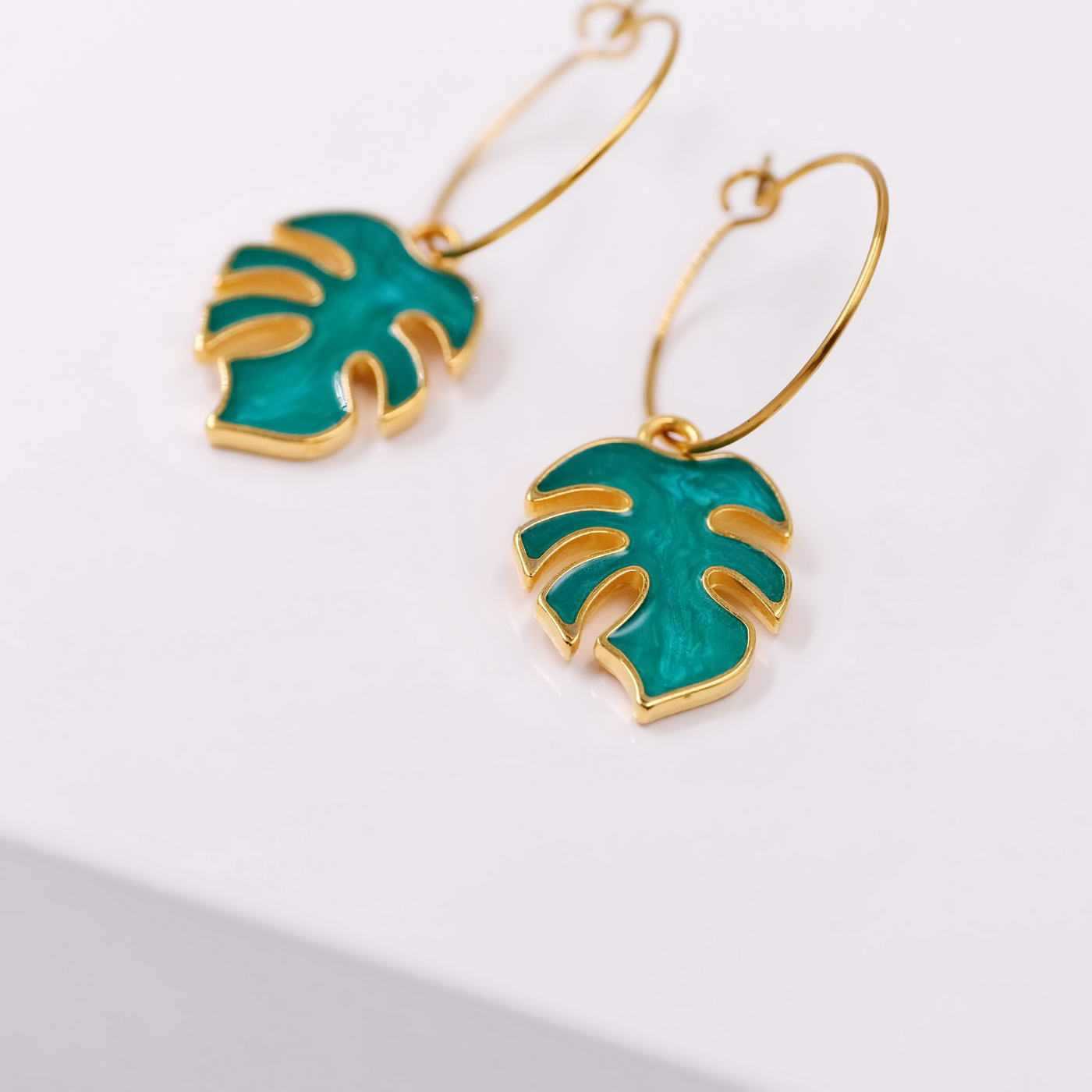Inox hoops with enamel — Earrings from Toolittle — additional view 2