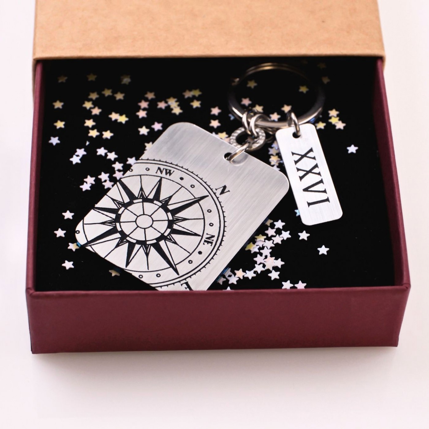 Men’s Lucky Keychain XXVI - Compass — Pendants & charms from Toolittle — additional view 4