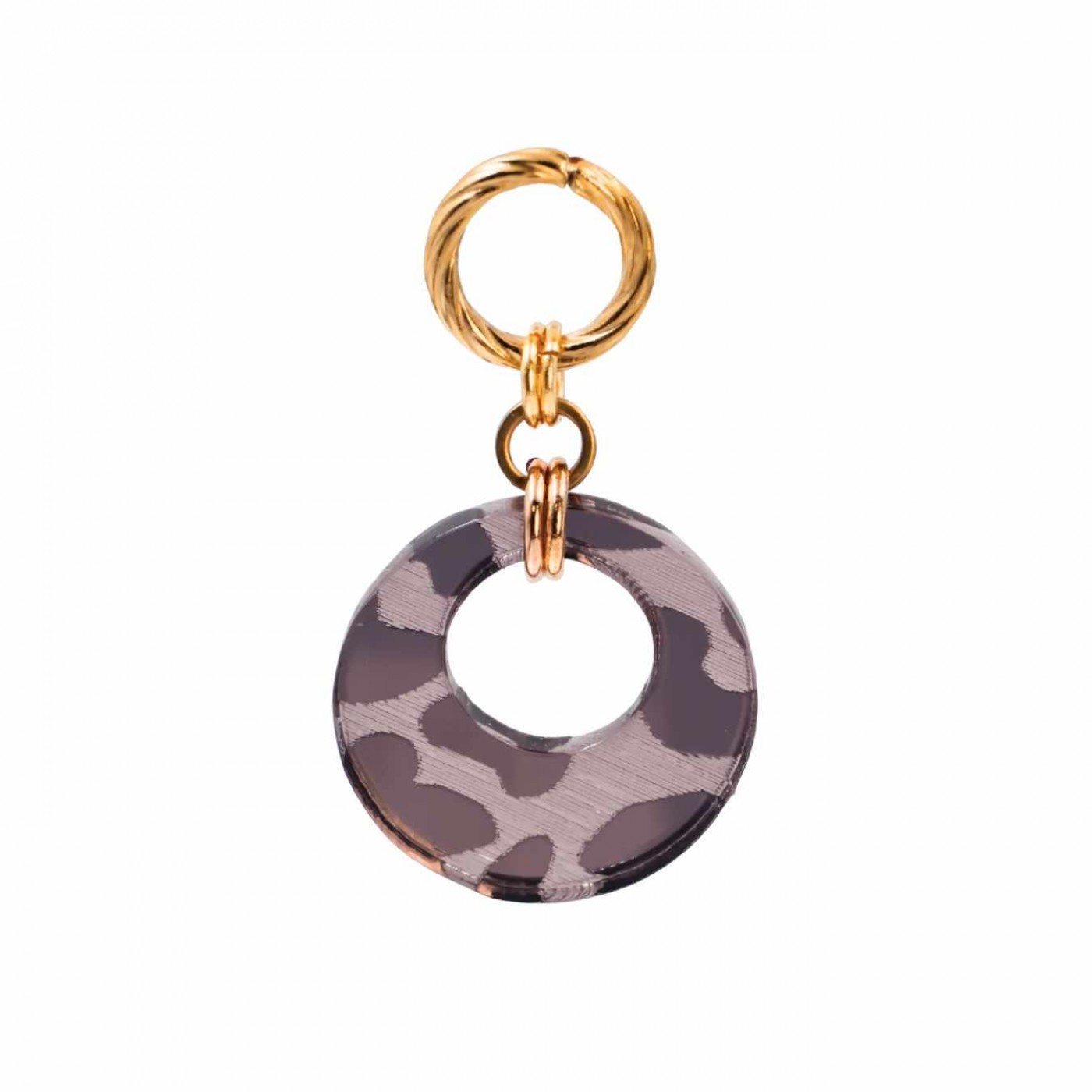 Steel Dangle Earrings - Animal Print — Earrings from Toolittle — additional view 2