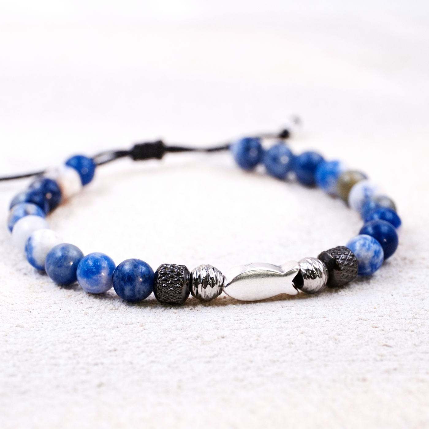 Men's Bracelet with Metal Fish — Bracelets from Toolittle — additional view 2