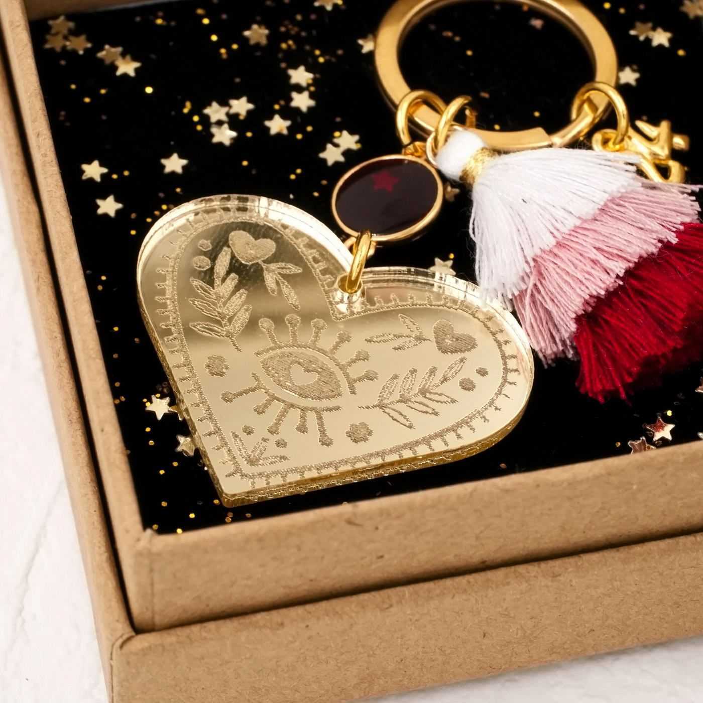 Lucky Heart Keychain in a Box — Pendants & charms from Toolittle — additional view 2