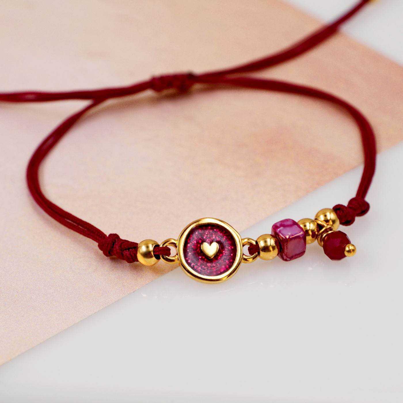 Red Cord Makrame Bracelet — Bracelets from Toolittle — additional view 3