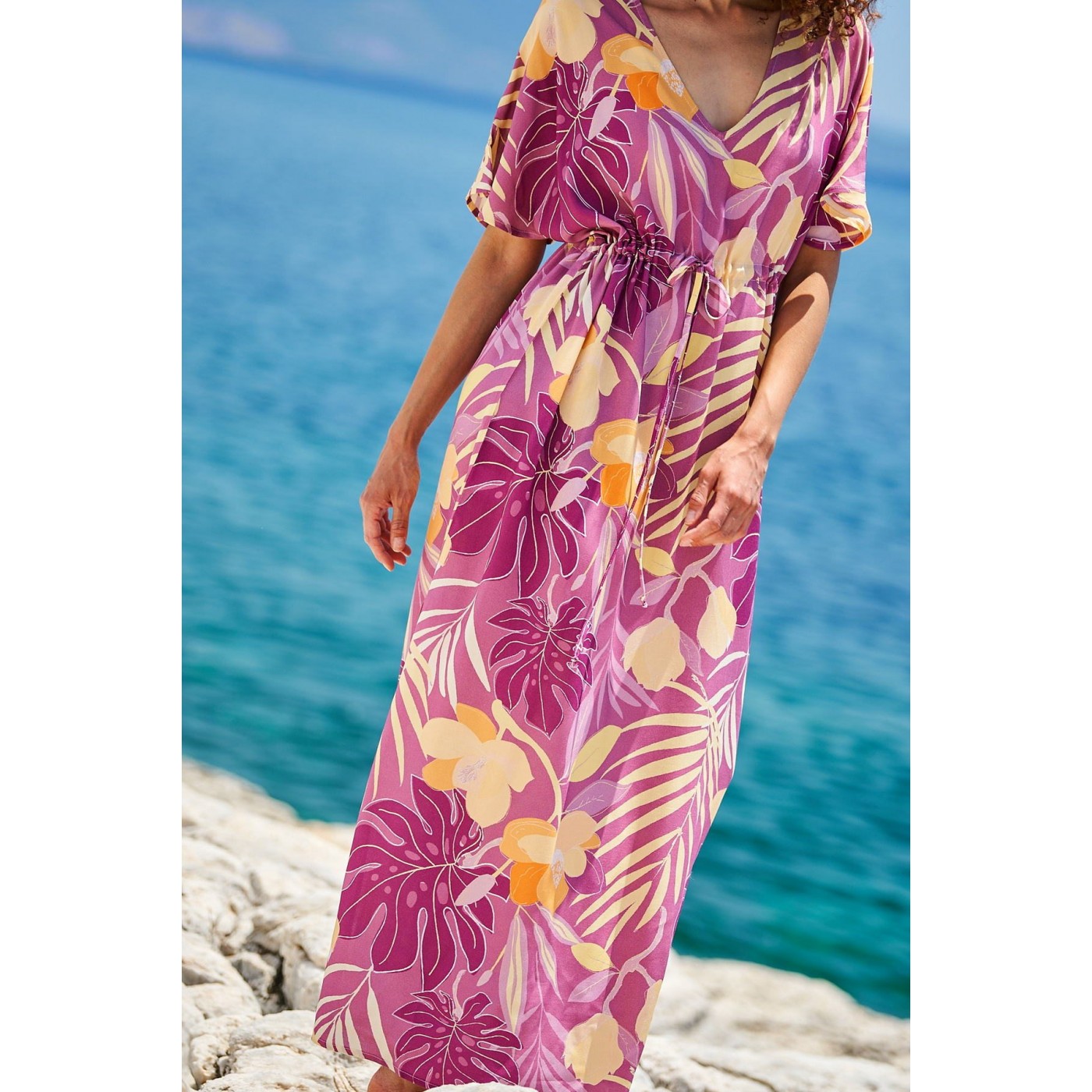 KOKKOSAMMOU Caftan-dress Peach Fuzz