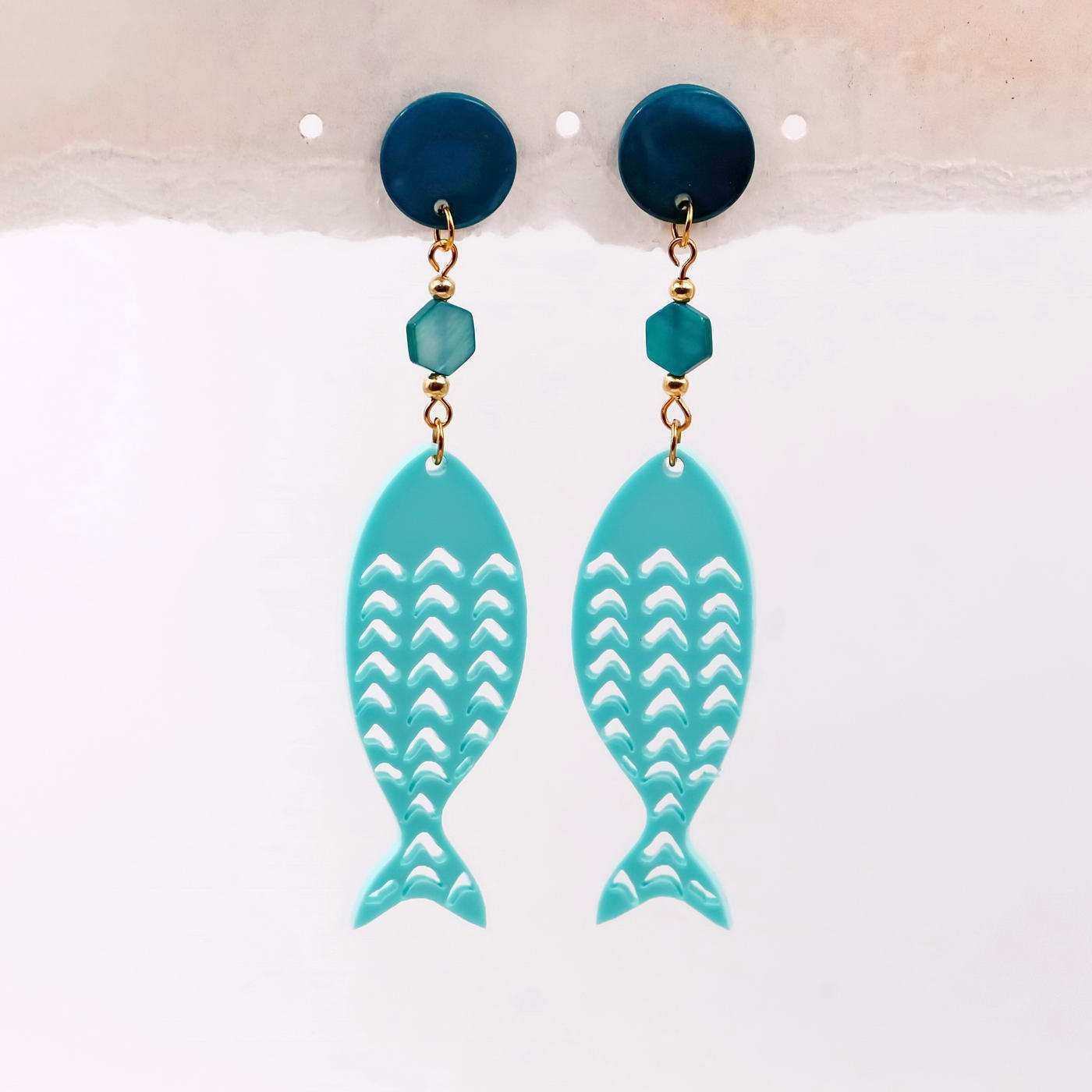 Inox earrings Beach Collection — Earrings from Toolittle — additional view 2