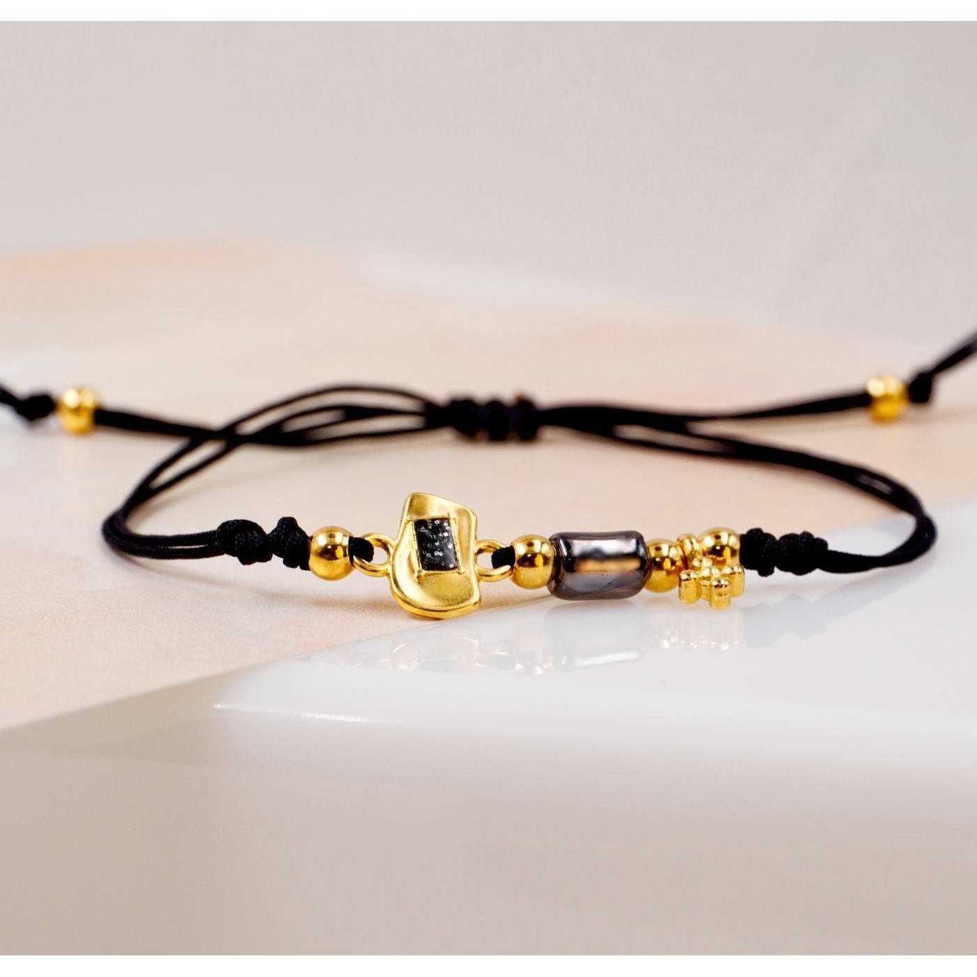 Black Cord Makrame Bracelet — Bracelets from Toolittle — additional view 2