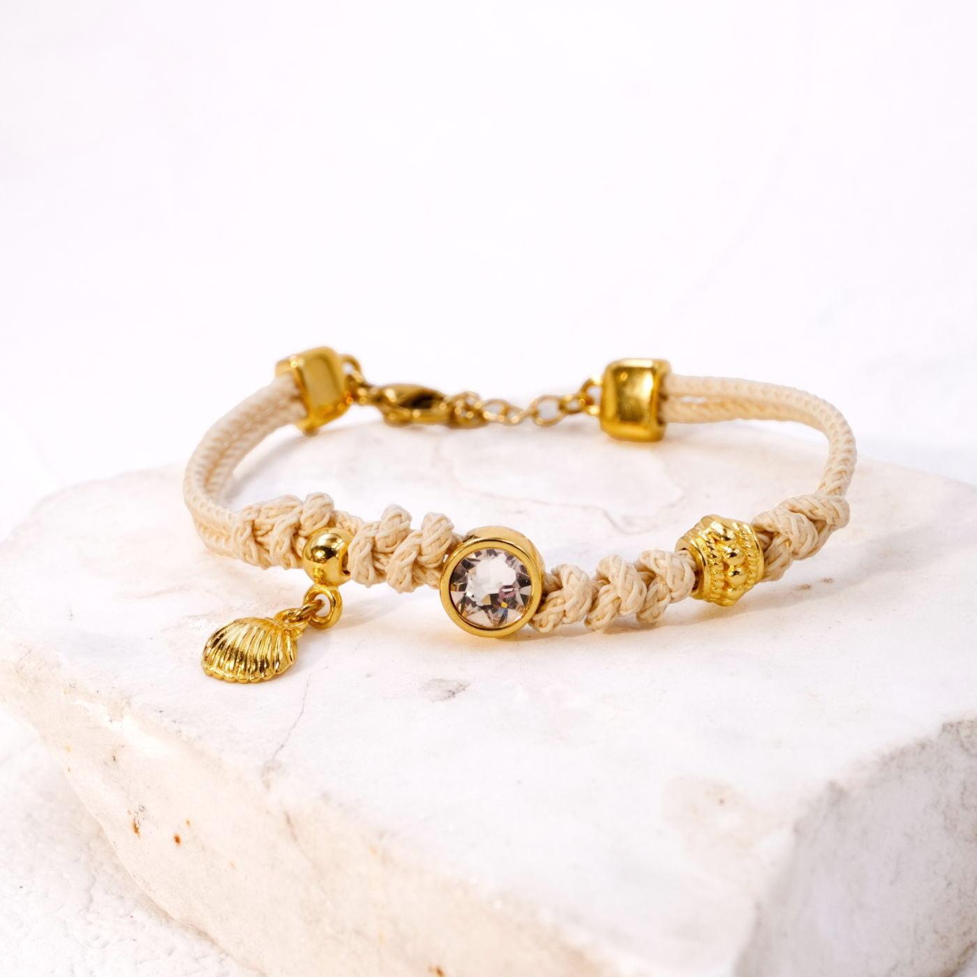 Cord Bracelet with Crystal — Bracelets from Toolittle — additional view 3