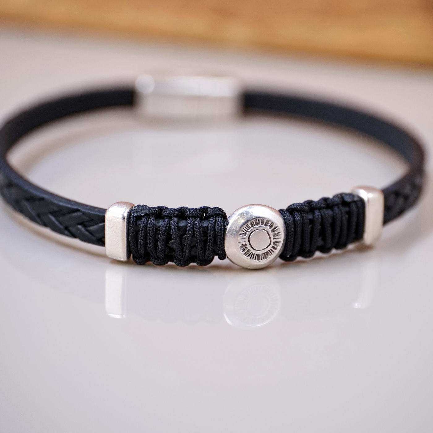 Braided Leather Men's Bracelet