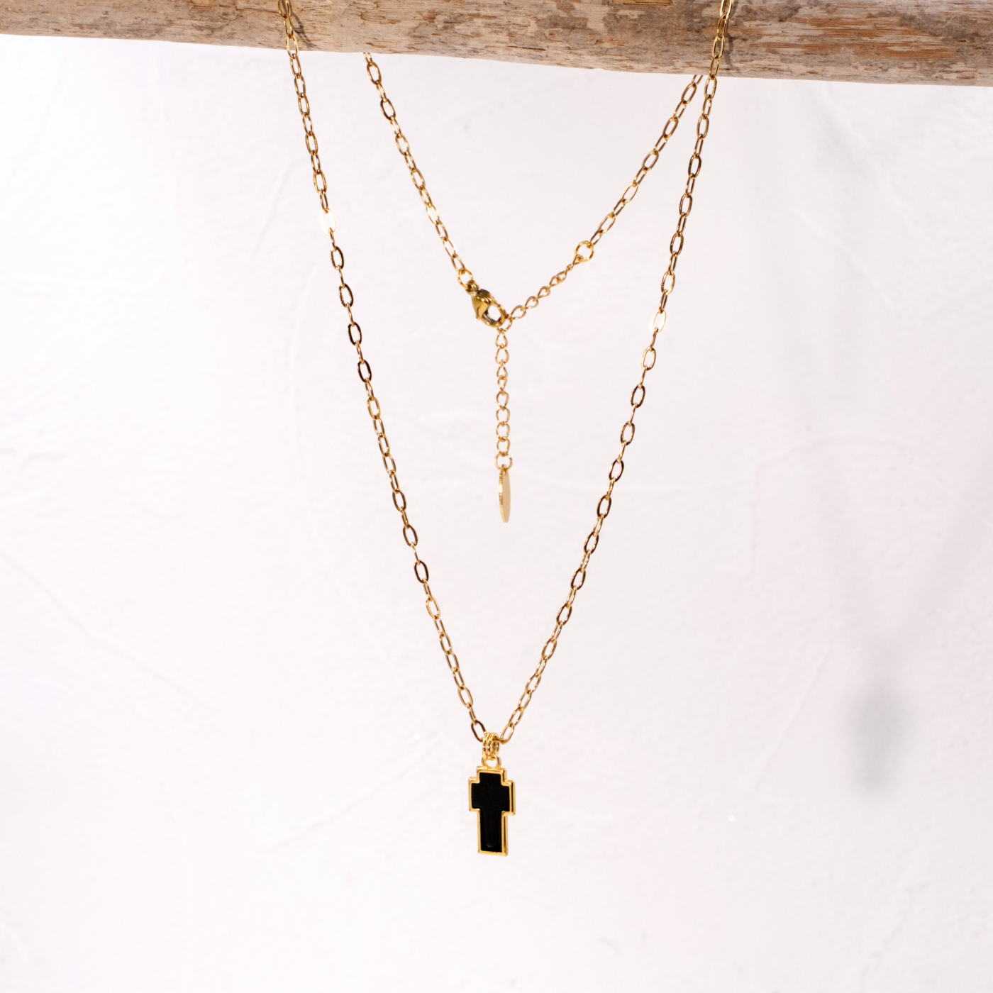 Unisex Gold-plated Cross Chain Necklace — Necklaces from Toolittle — additional view 3