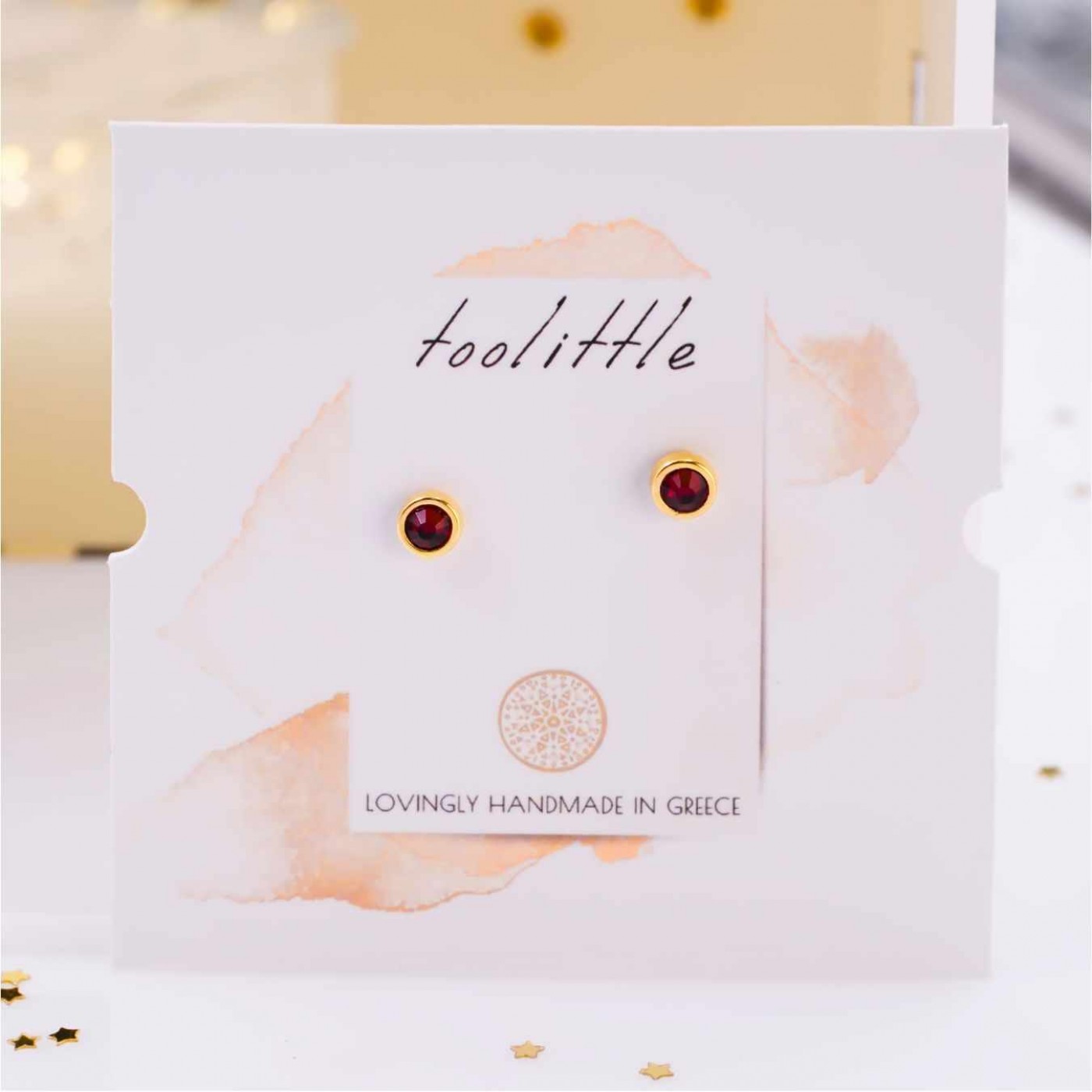 Mini Dots Jewelry: Crystal Earrings