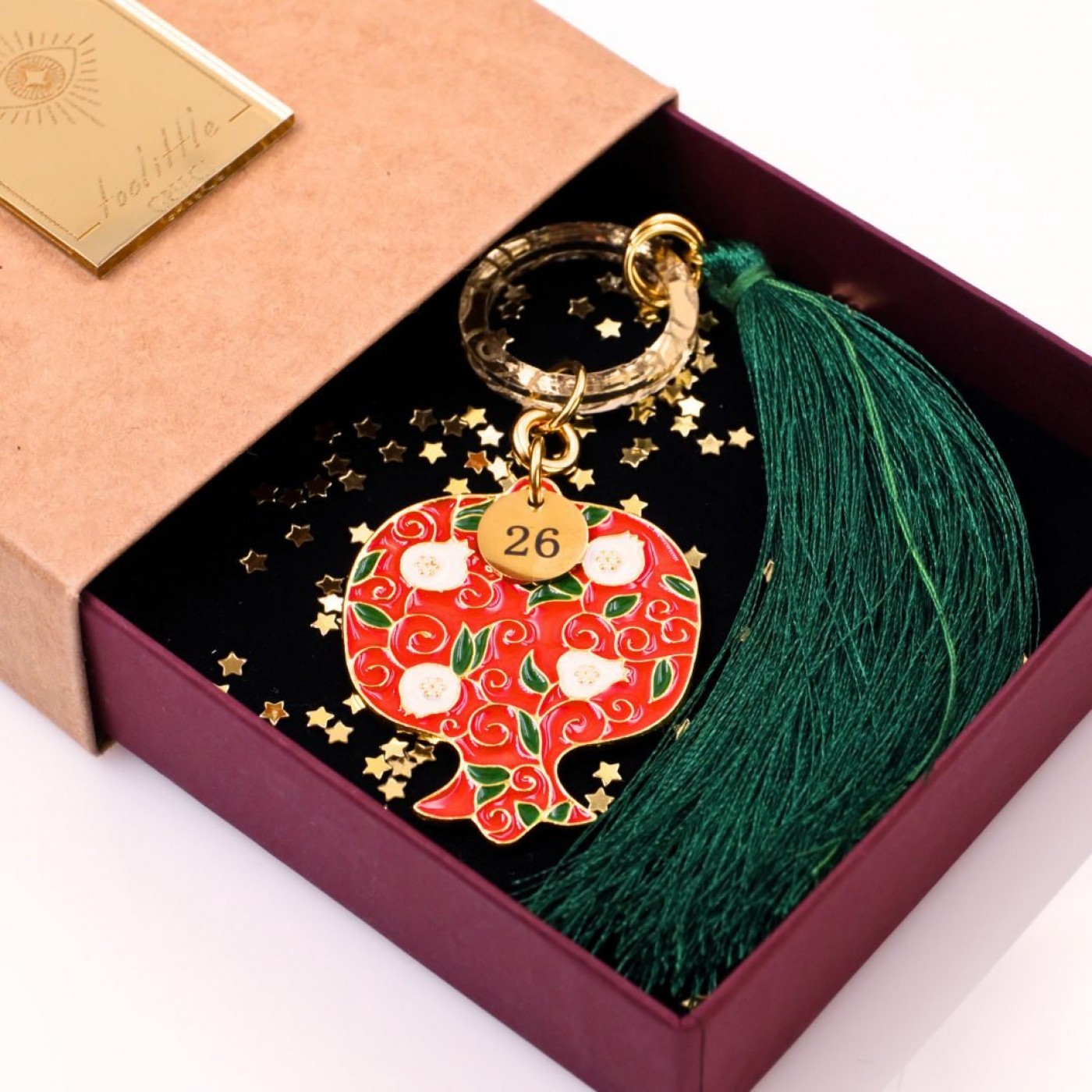 2026 Pomegranate Lucky Charm in a Gift Box — Pendants & charms from Toolittle — additional view 7