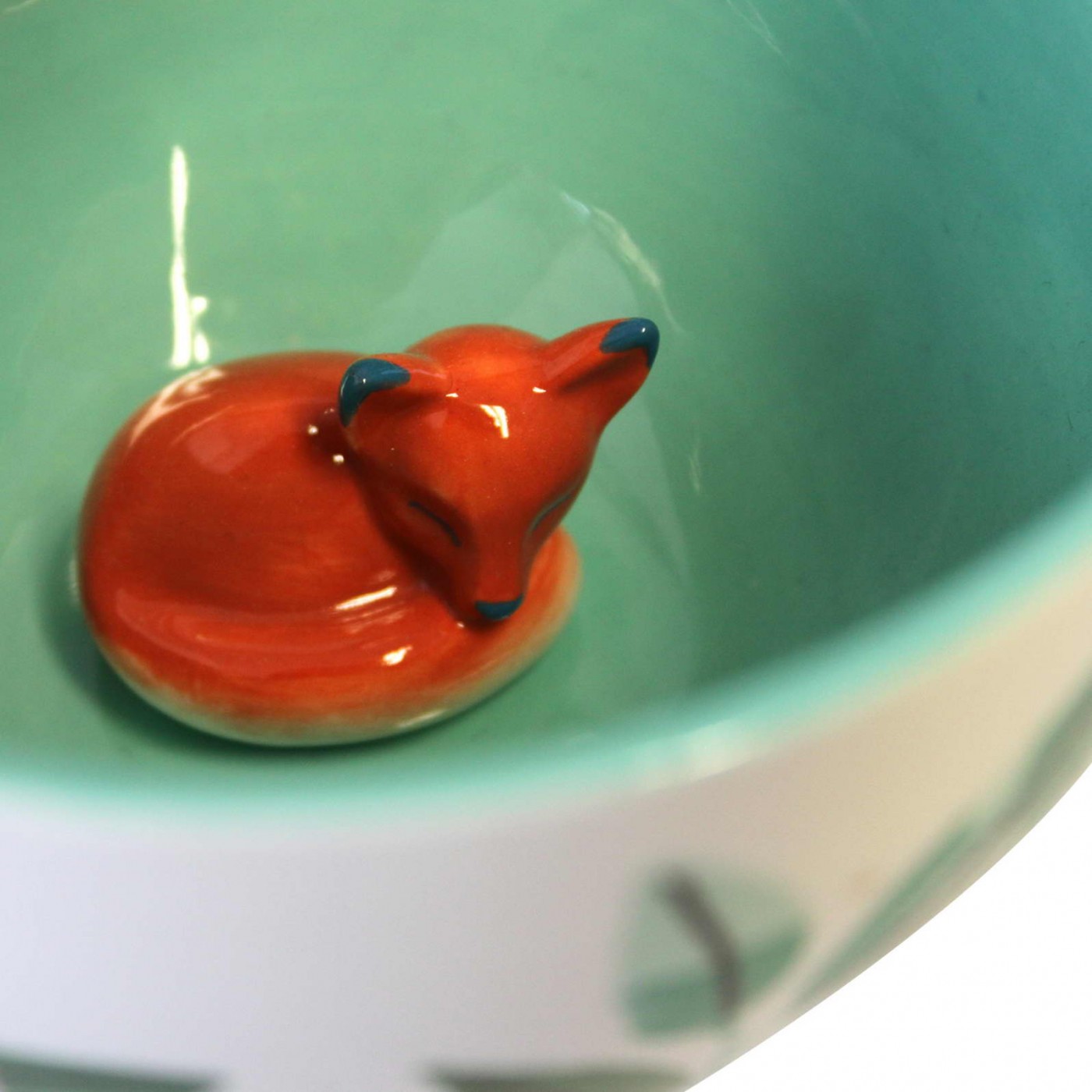 Secret Garden Fox Teacup — Ceramics & pottery from Toolittle — additional view 2