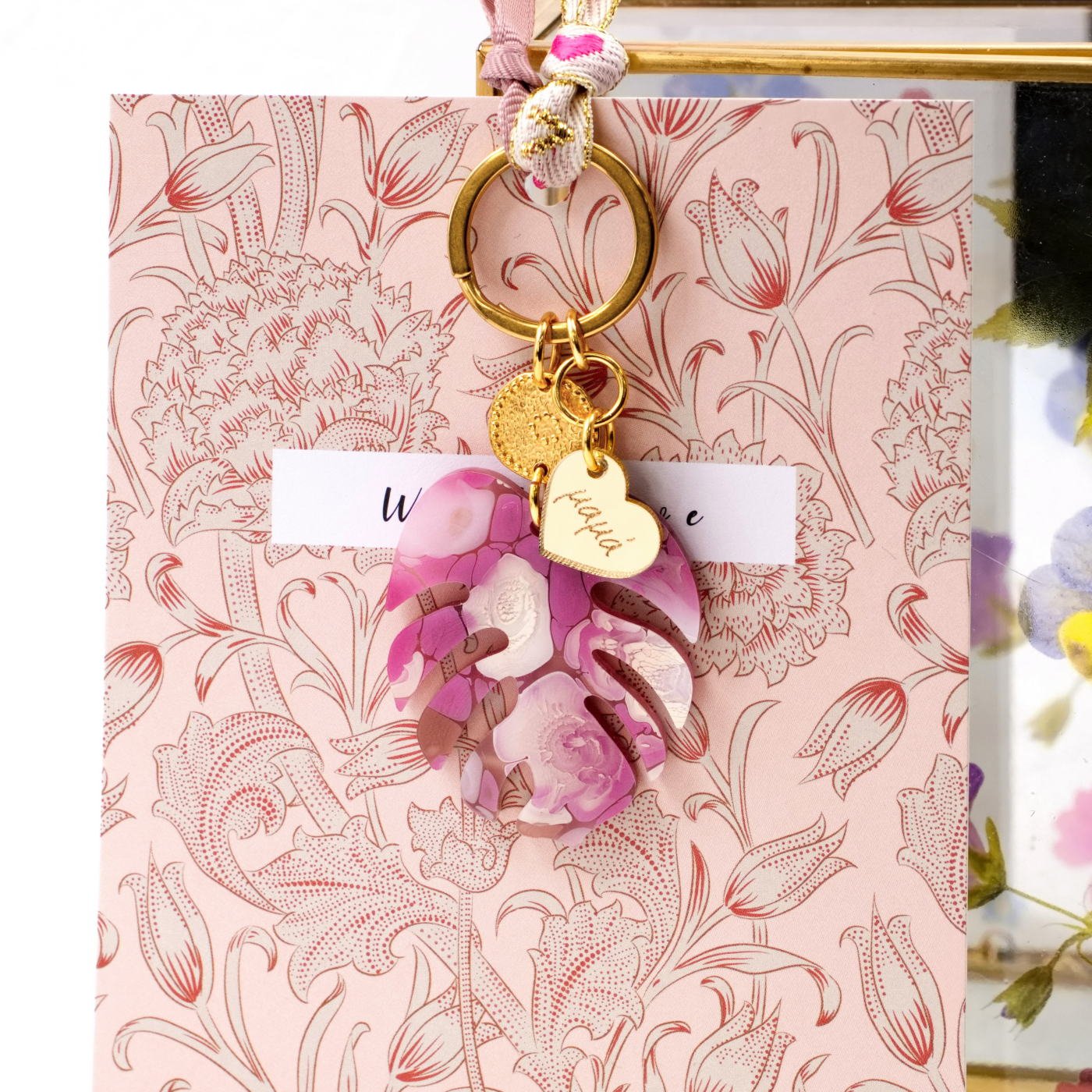 Mama Plexiglass Leaf Keychain — Pendants & charms from Toolittle — additional view 2