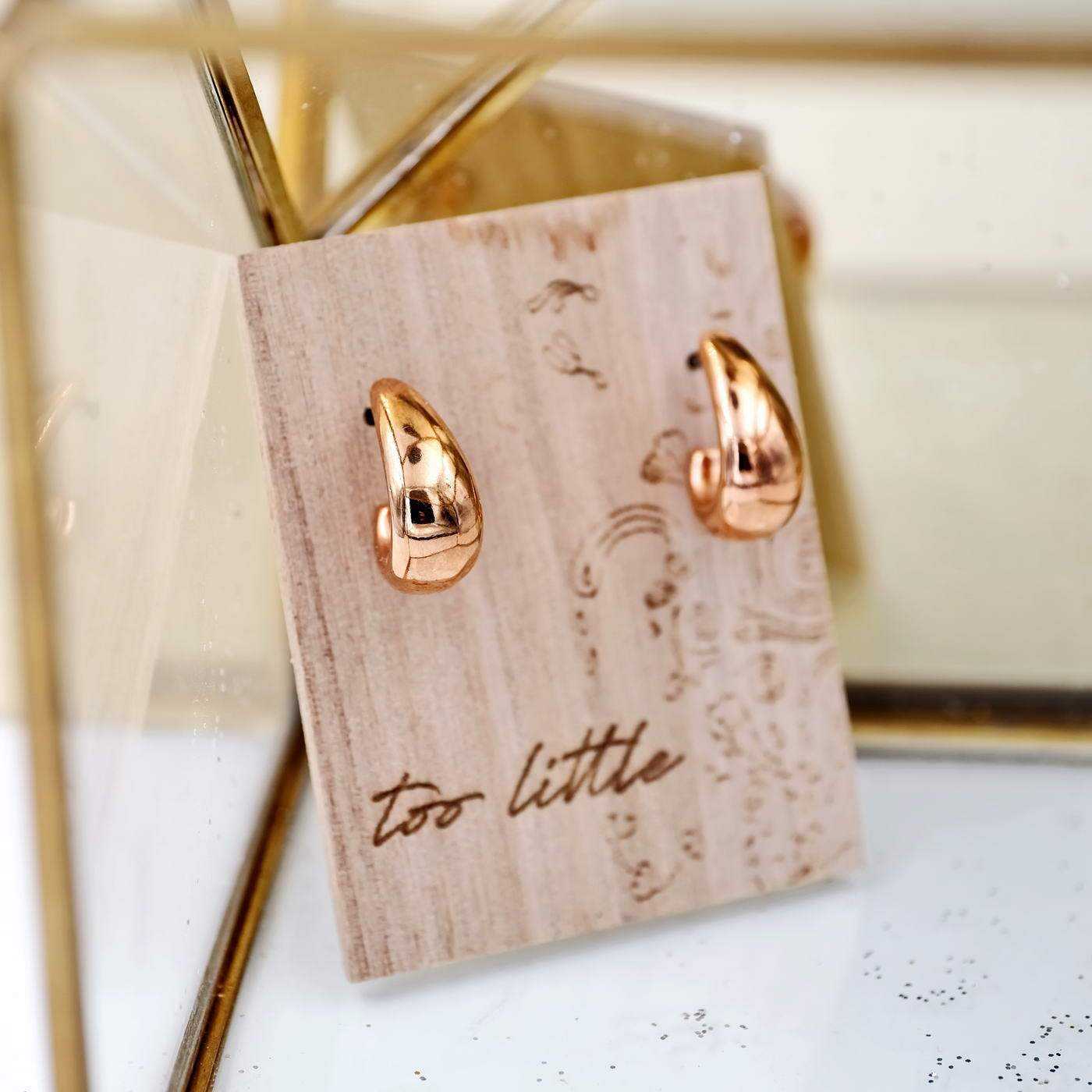 Hoops Seasand rose gold