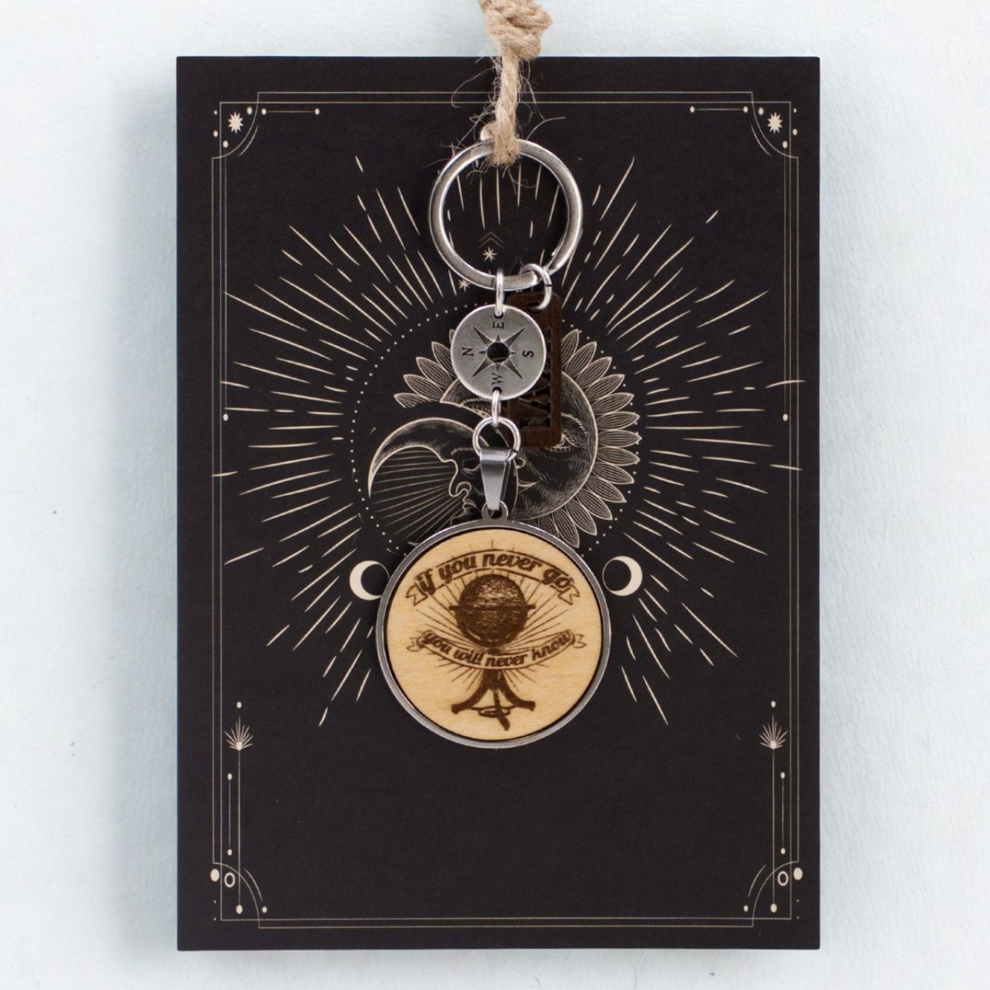 Men’s Lucky Keychain XXVI - "Never Go Never Know" — Pendants & charms from Toolittle — additional view 4