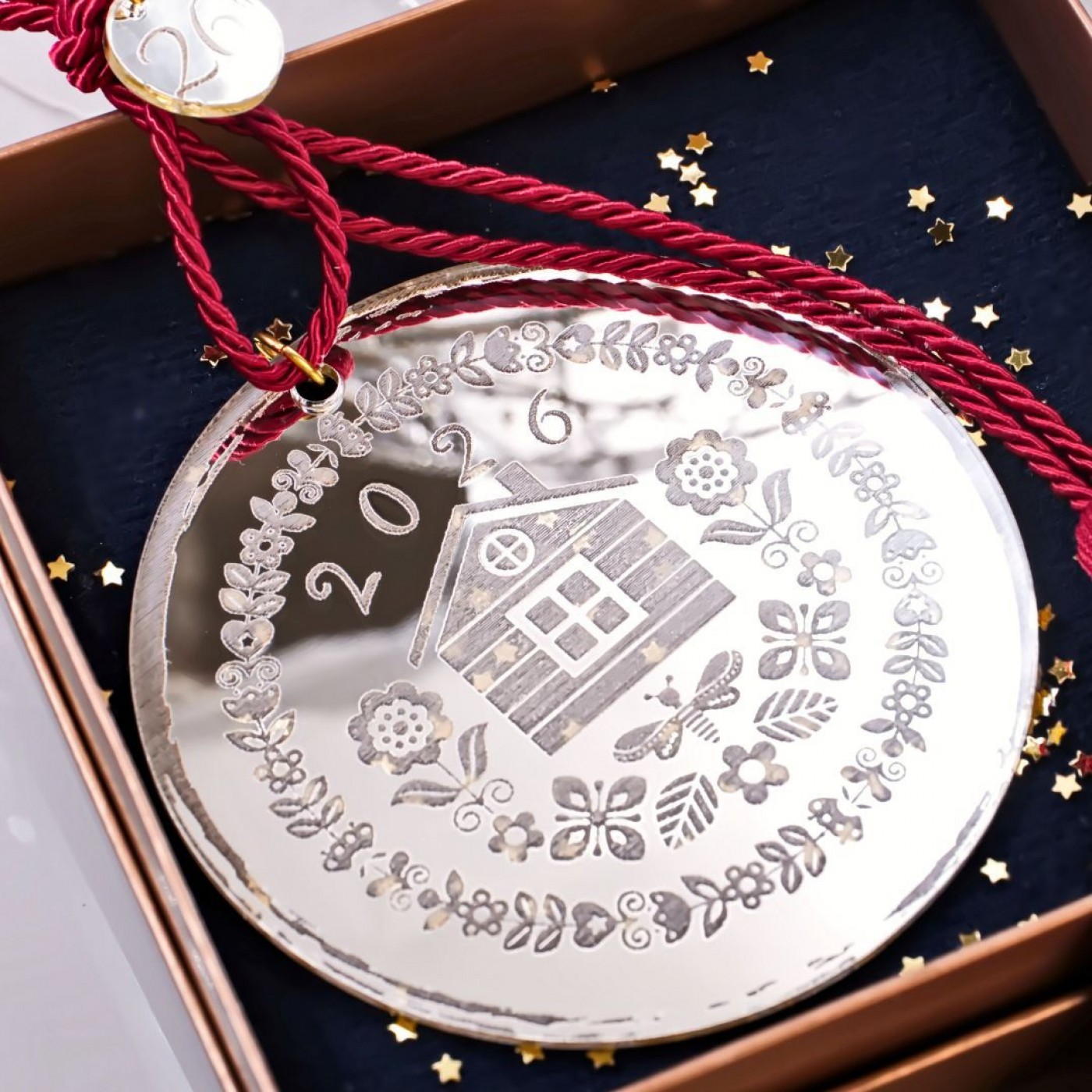 Silver Lucky Charm - 2026 House in a Gift Box — Pendants & charms from Toolittle — additional view 3