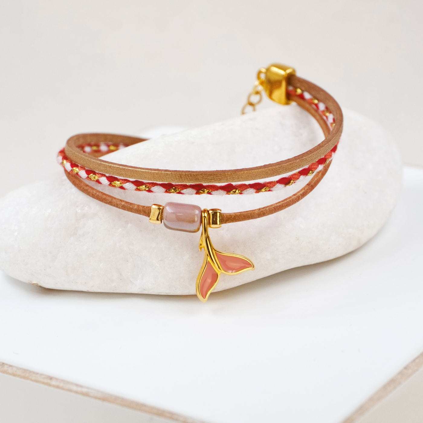 Leather & Cord Women's Bracelet — Bracelets from Toolittle — additional view 2