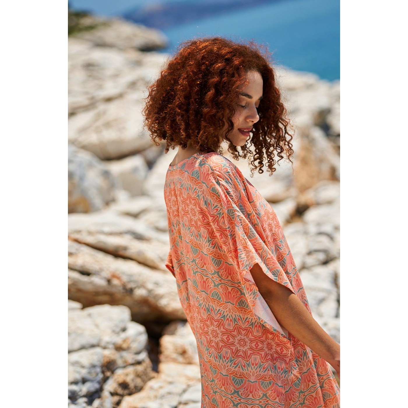KOKKOSAMMOU Short caftan Crete — Dresses from Toolittle — additional view 4