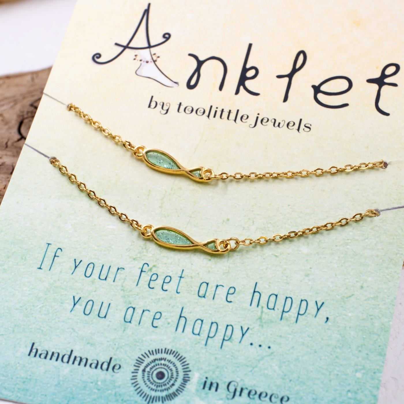 Enamel Fish Anklets — Anklets from Toolittle — additional view 2