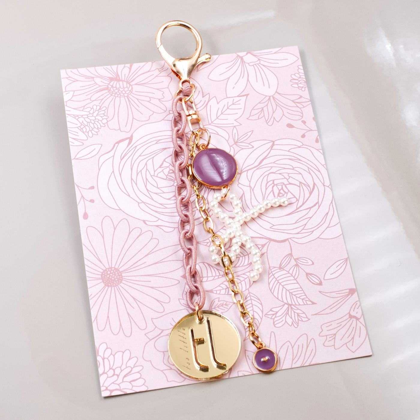 Pearl Bow Bag Charm — Pendants & charms from Toolittle — additional view 2