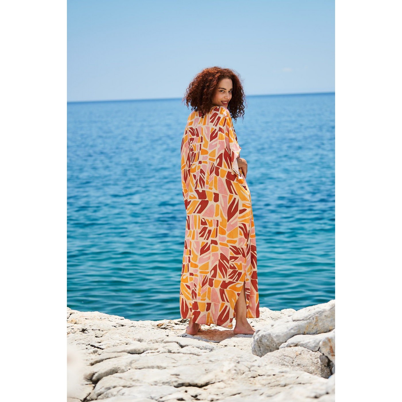 KOKKOSAMMOU Maxi caftan Naxos — Dresses from Toolittle — additional view 7