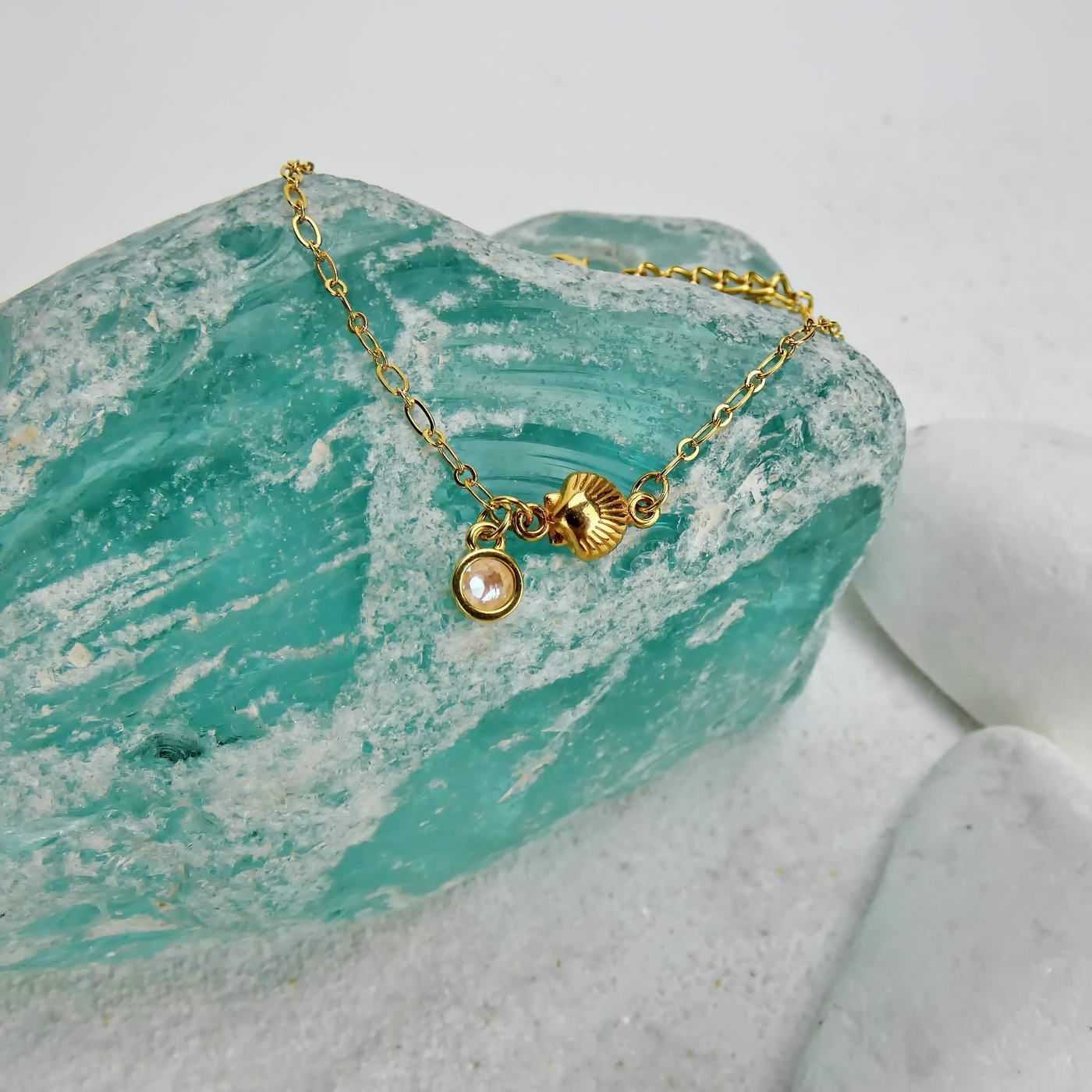 Gold Shell Anklet — Anklets from Toolittle — additional view 6