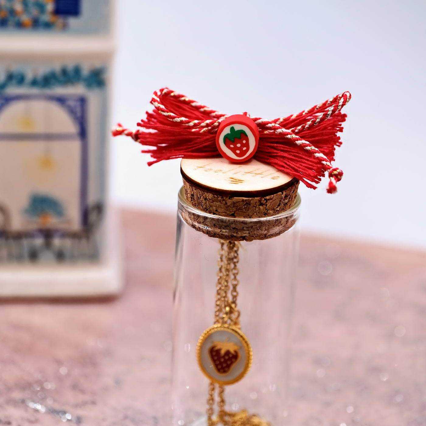 Necklace Strawberry in a bottle — Necklaces from Toolittle — additional view 2