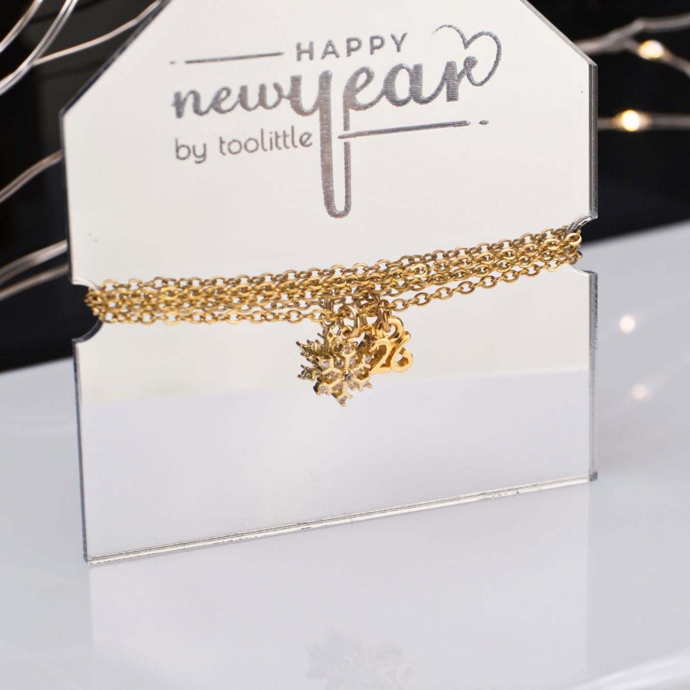 Lucky 2026 Necklace - Rhinestone Snowflake — Pendants & charms from Toolittle — additional view 2