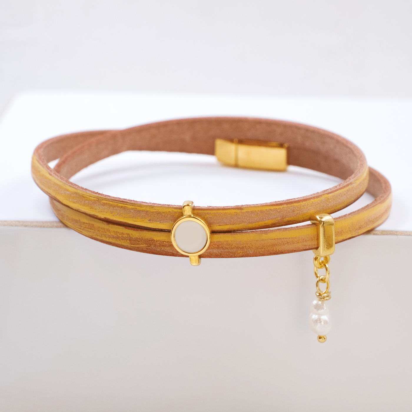 Distressed Leather Bracelet — Bracelets from Toolittle — additional view 2