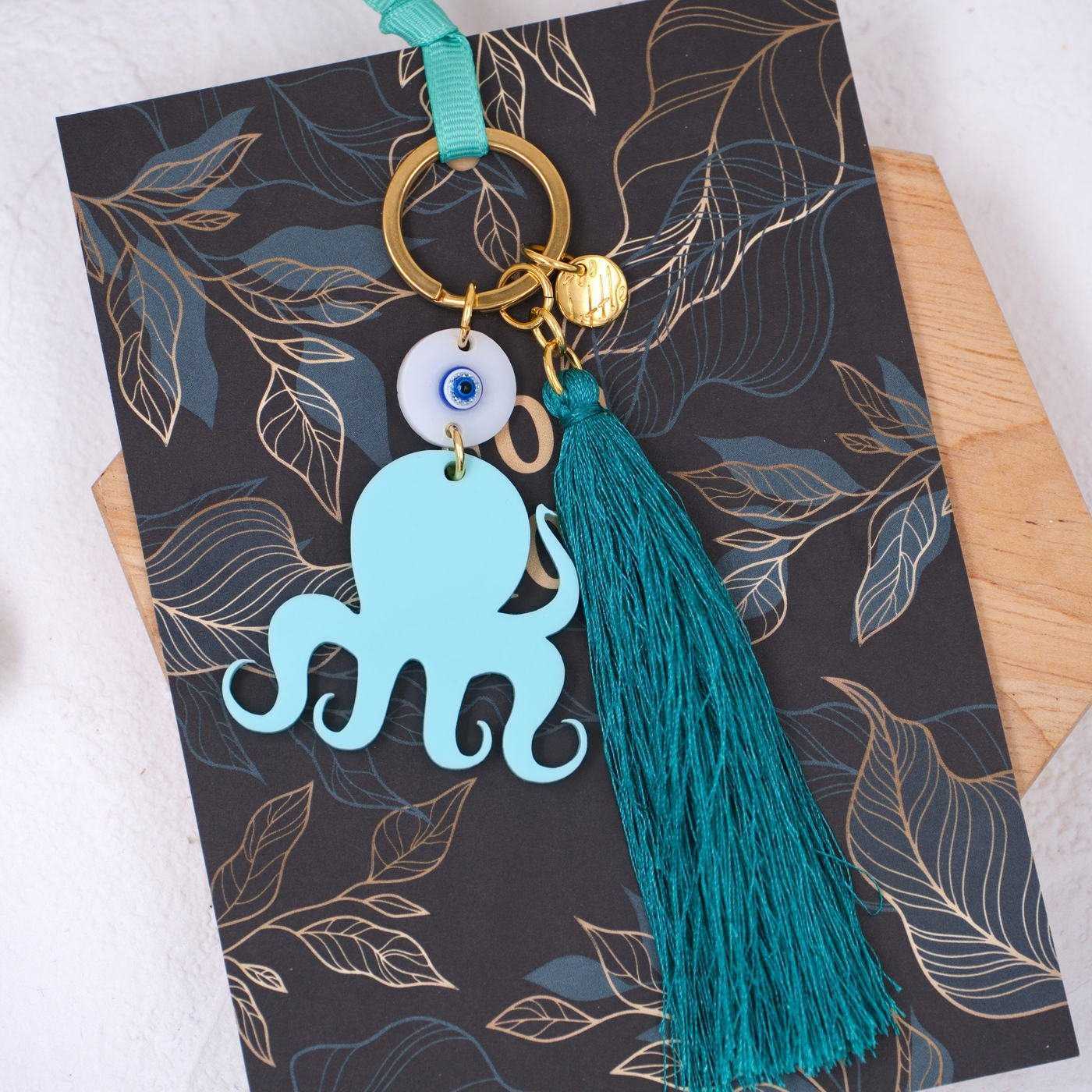Summer Plexi Octopus Keychain — Pendants & charms from Toolittle — additional view 3