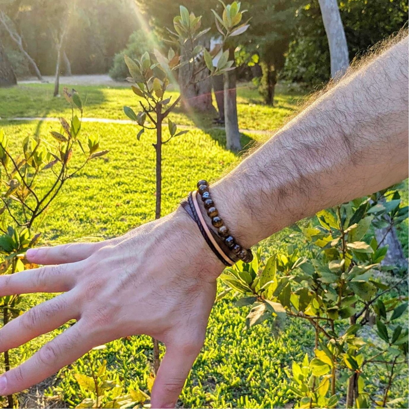 Leather Men's Bracelet — Bracelets from Toolittle — additional view 2