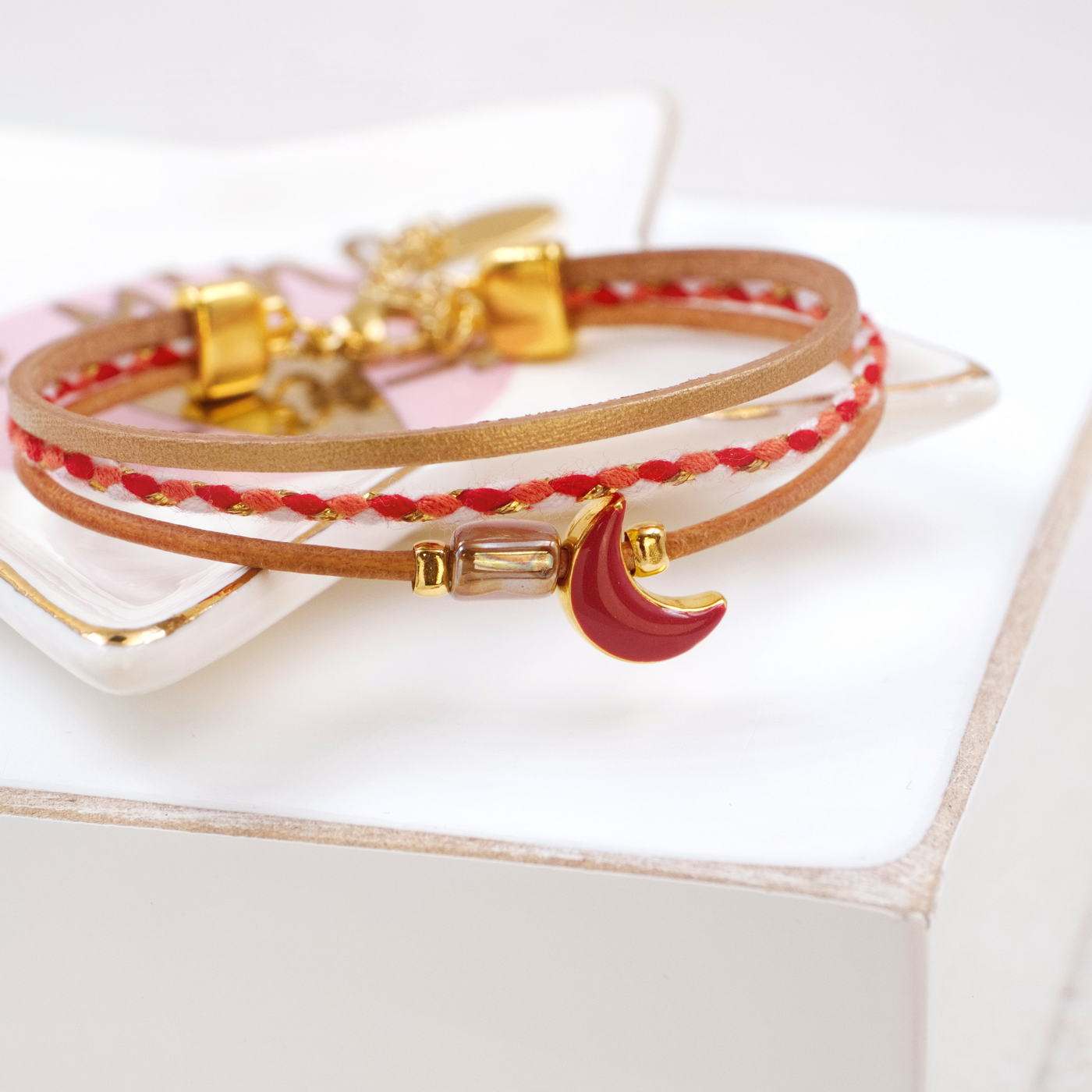 Leather & Cord Women's Bracelet