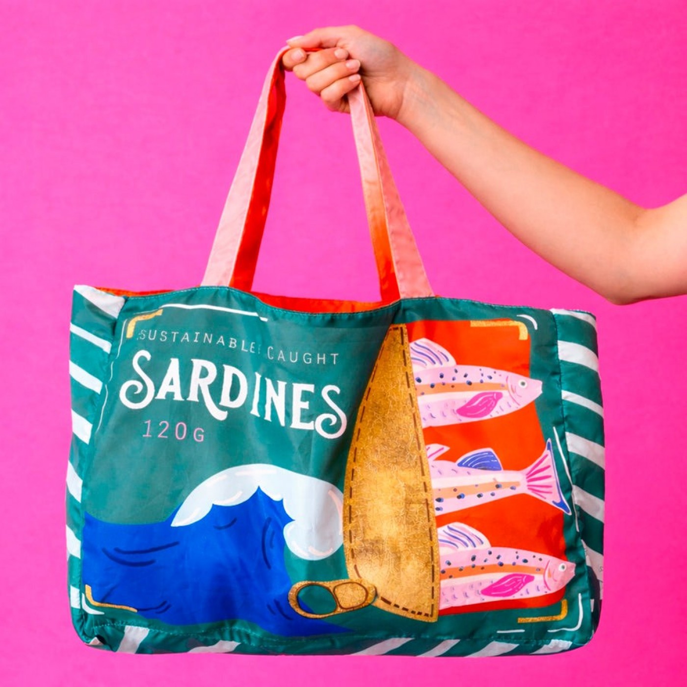 Tide Sardines Eco Shopper — Bags & purses from Toolittle — additional view 5