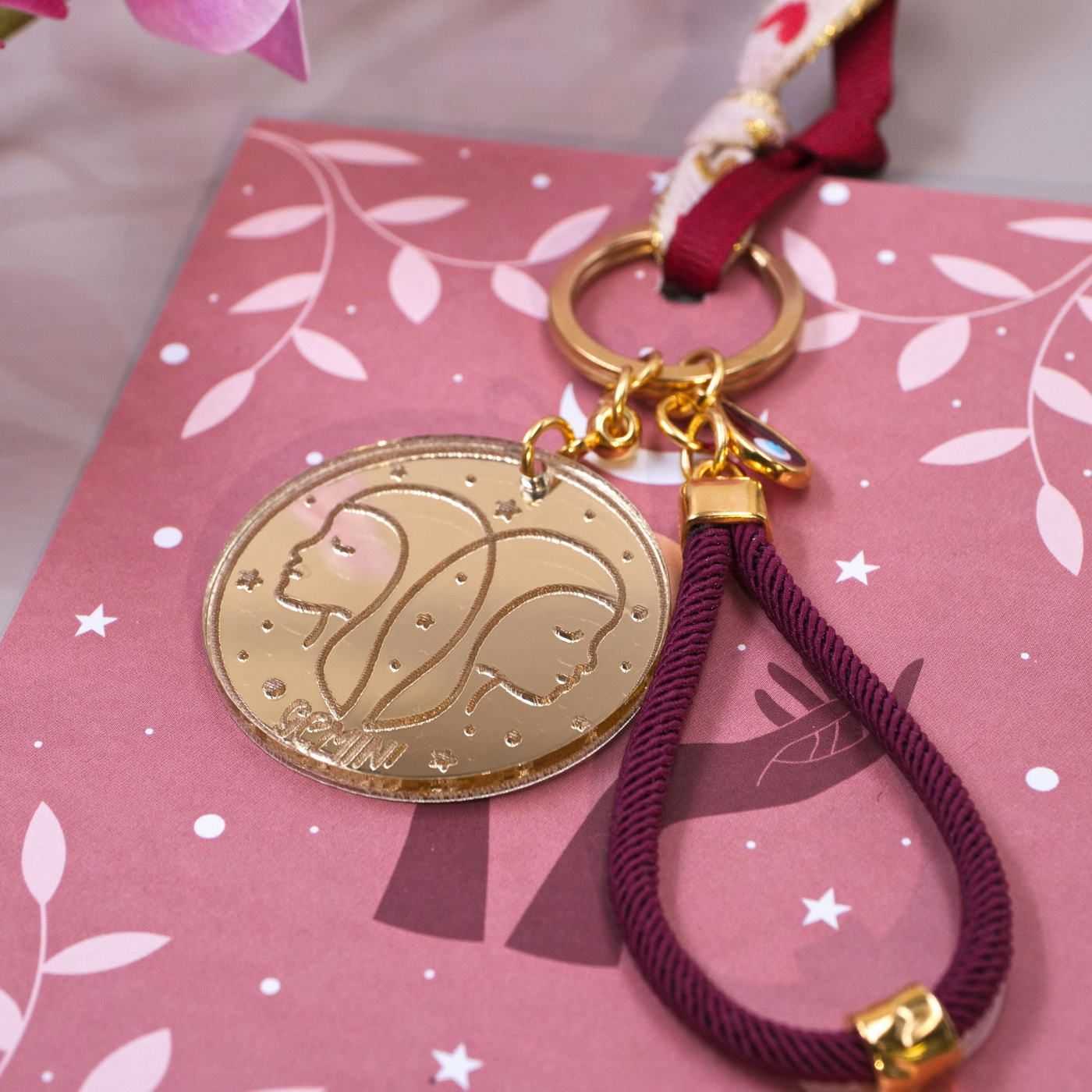 Gemini Sign Keychain — Pendants & charms from Toolittle — additional view 2