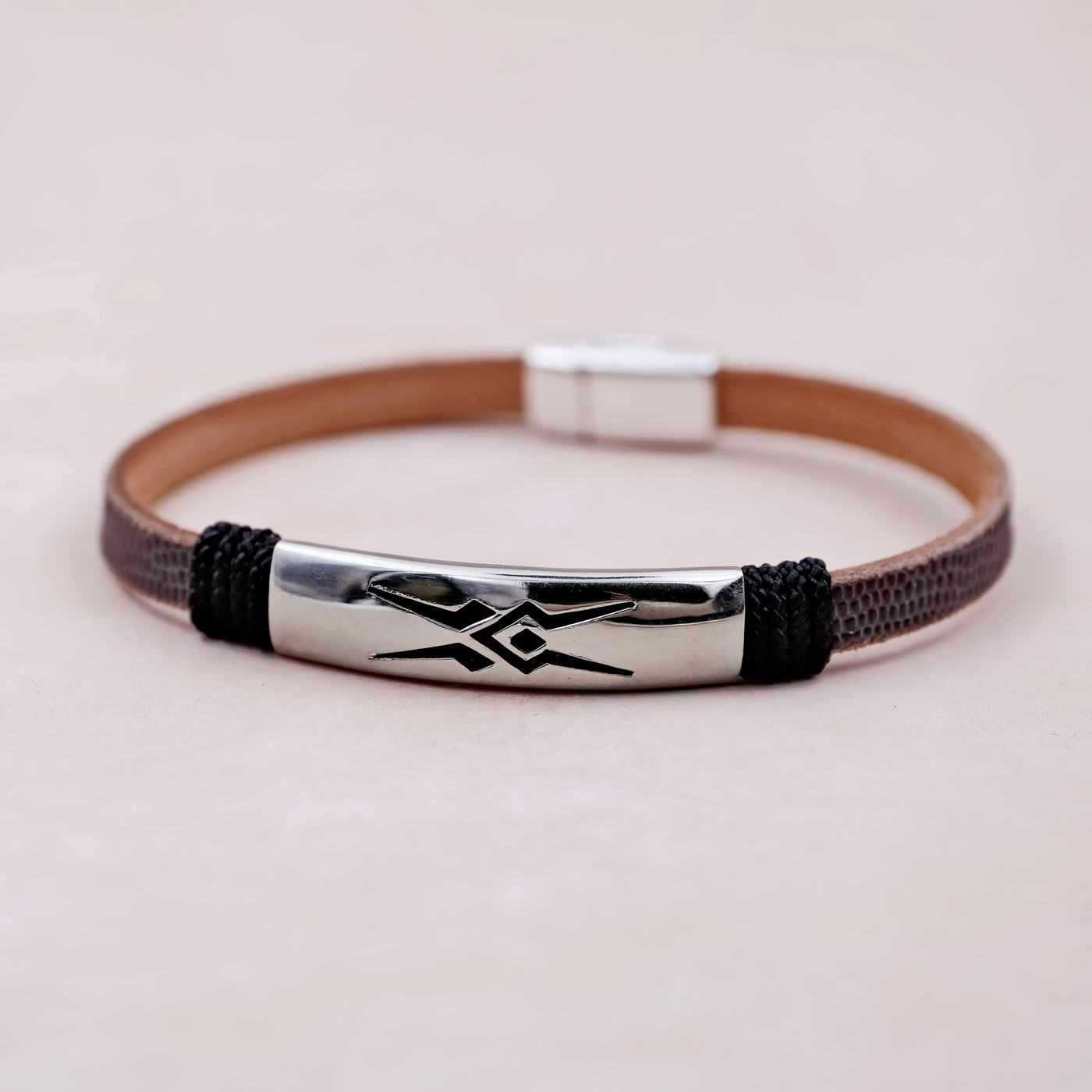 Men's leather bracelet — Bracelets from Toolittle — additional view 3