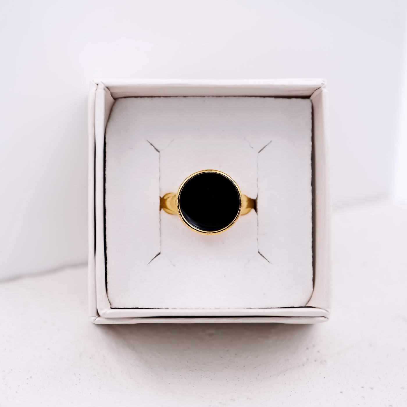 Gold-plated ring with enamel — Rings from Toolittle — additional view 3