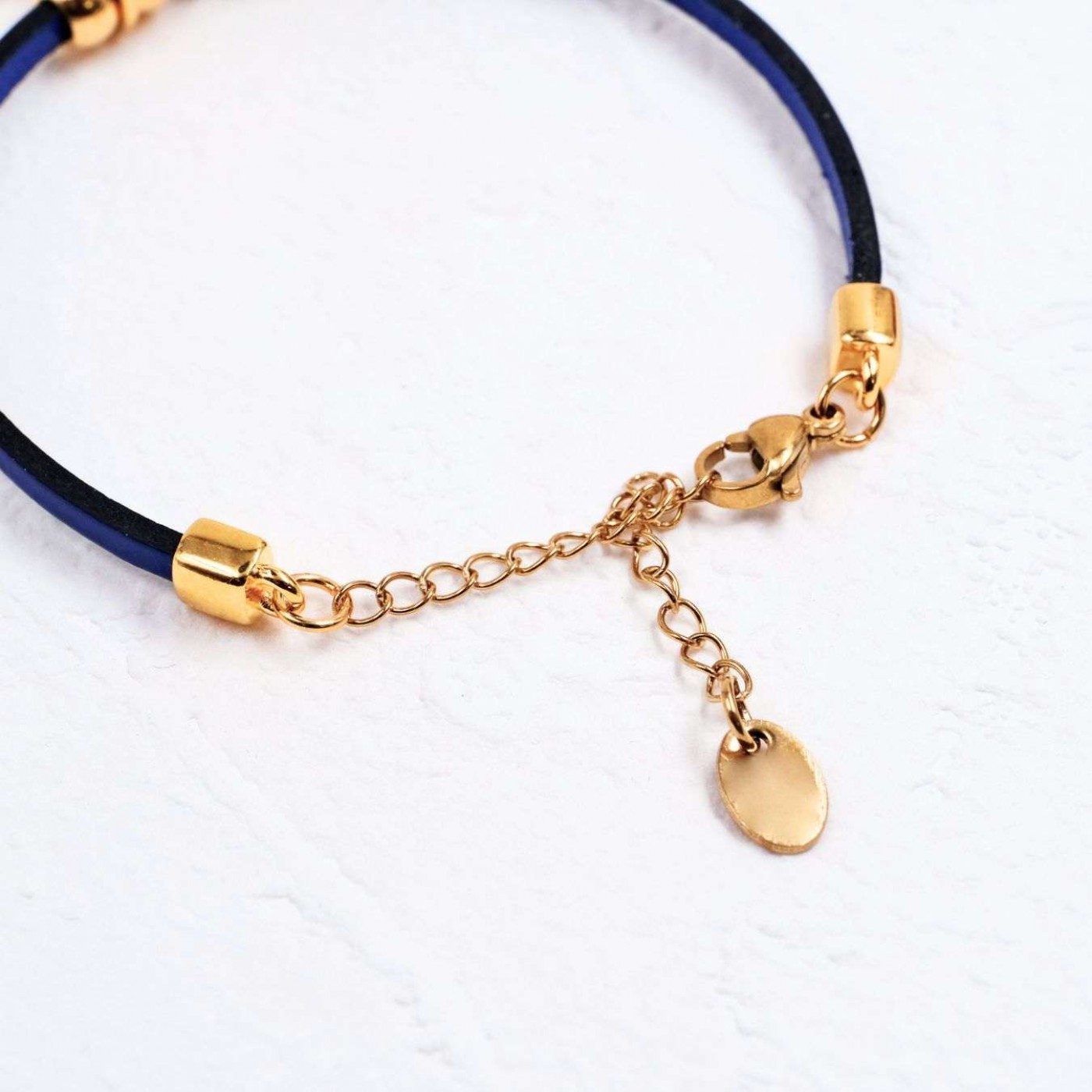 Leather Bracelet | Evil Eye Drop & Starfish - King Blue — Bracelets from Toolittle — additional view 2