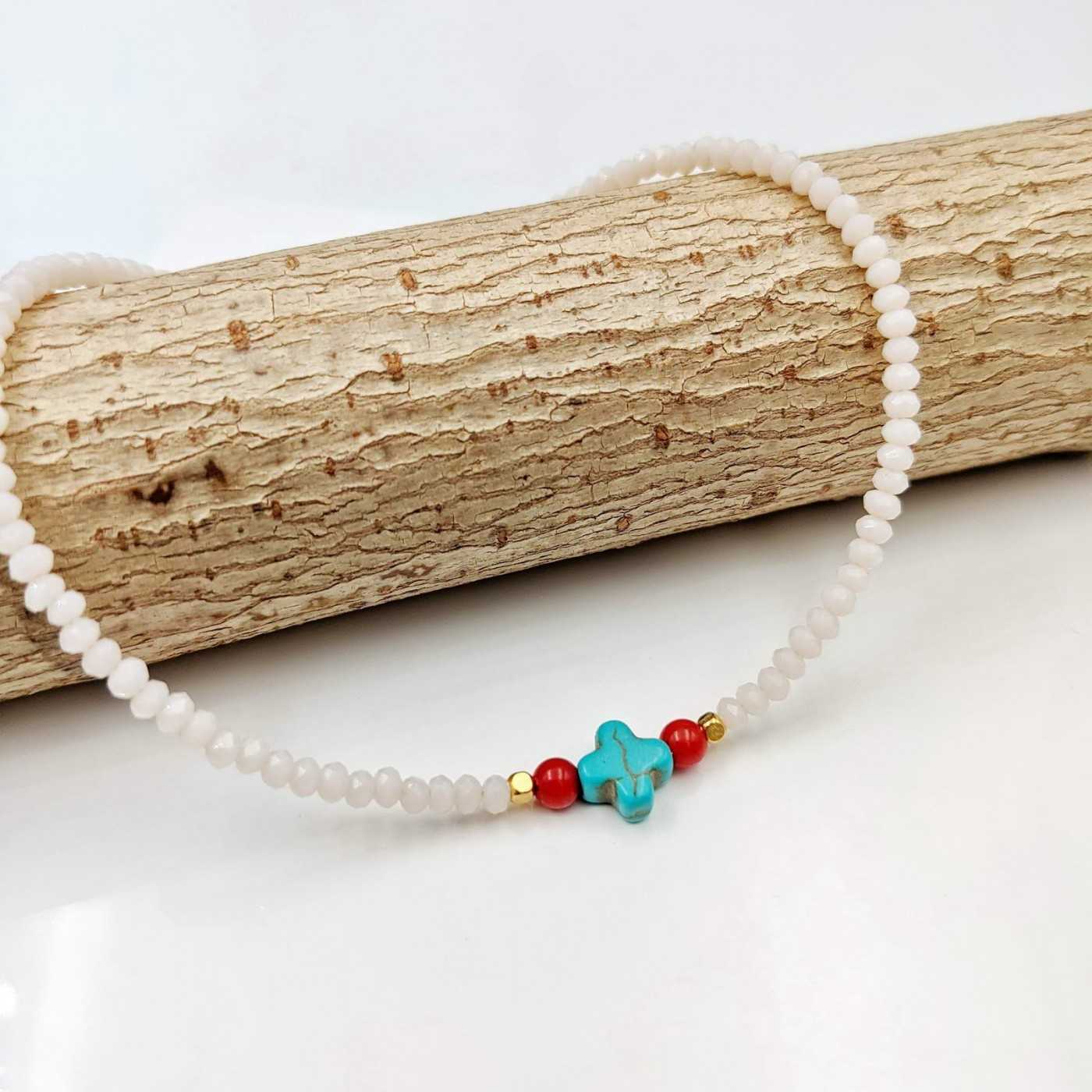 Howlite Crystal Anklet — Anklets from Toolittle — additional view 4