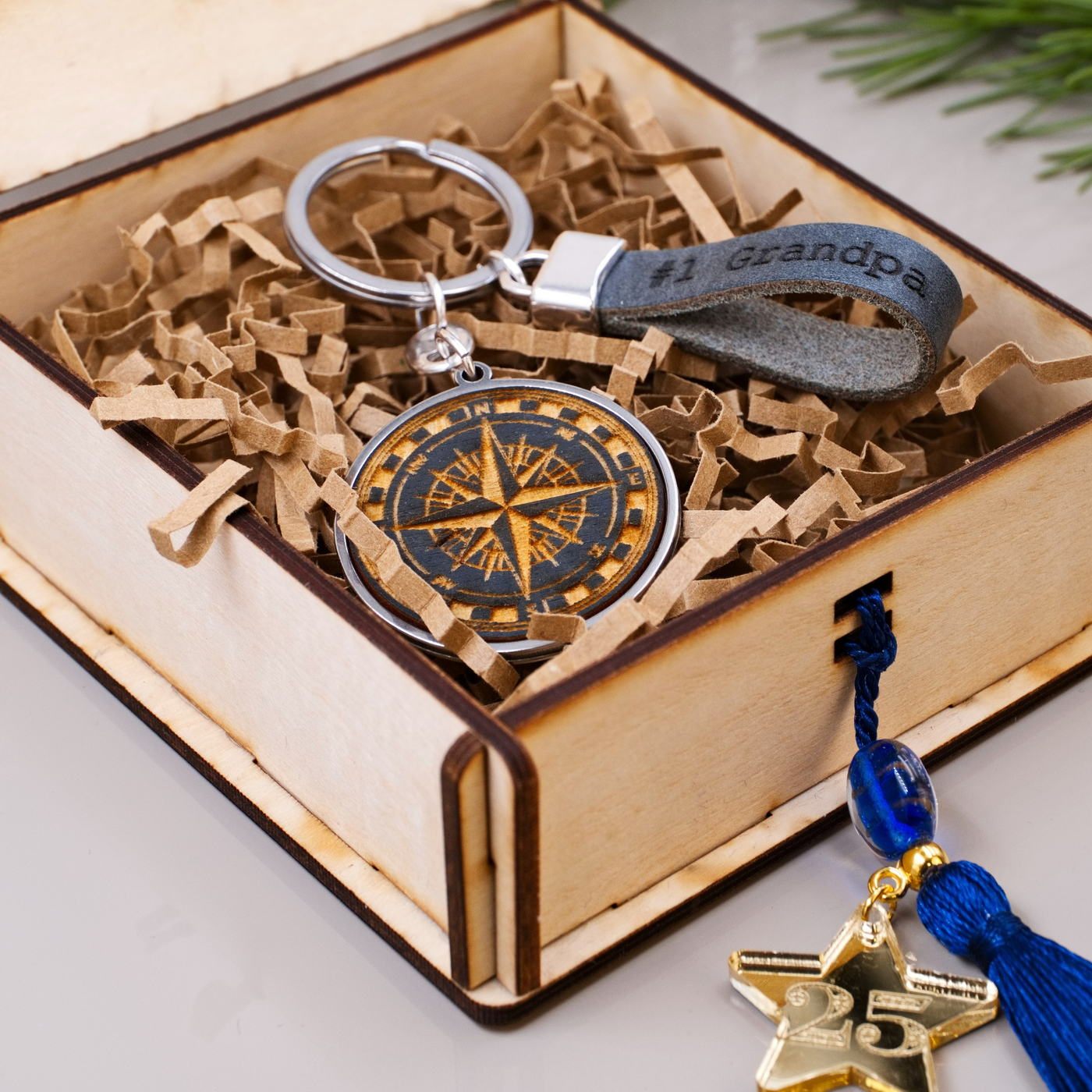 2026 Dad/Grandpa/Godfather/Teacher Lucky Box with Key-ring — Pendants & charms from Toolittle — additional view 7